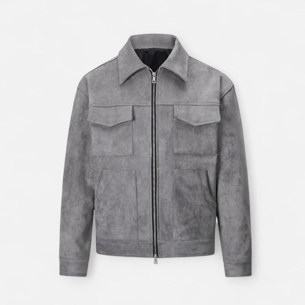 Monvéline | Men’s Suede Zip Jacket