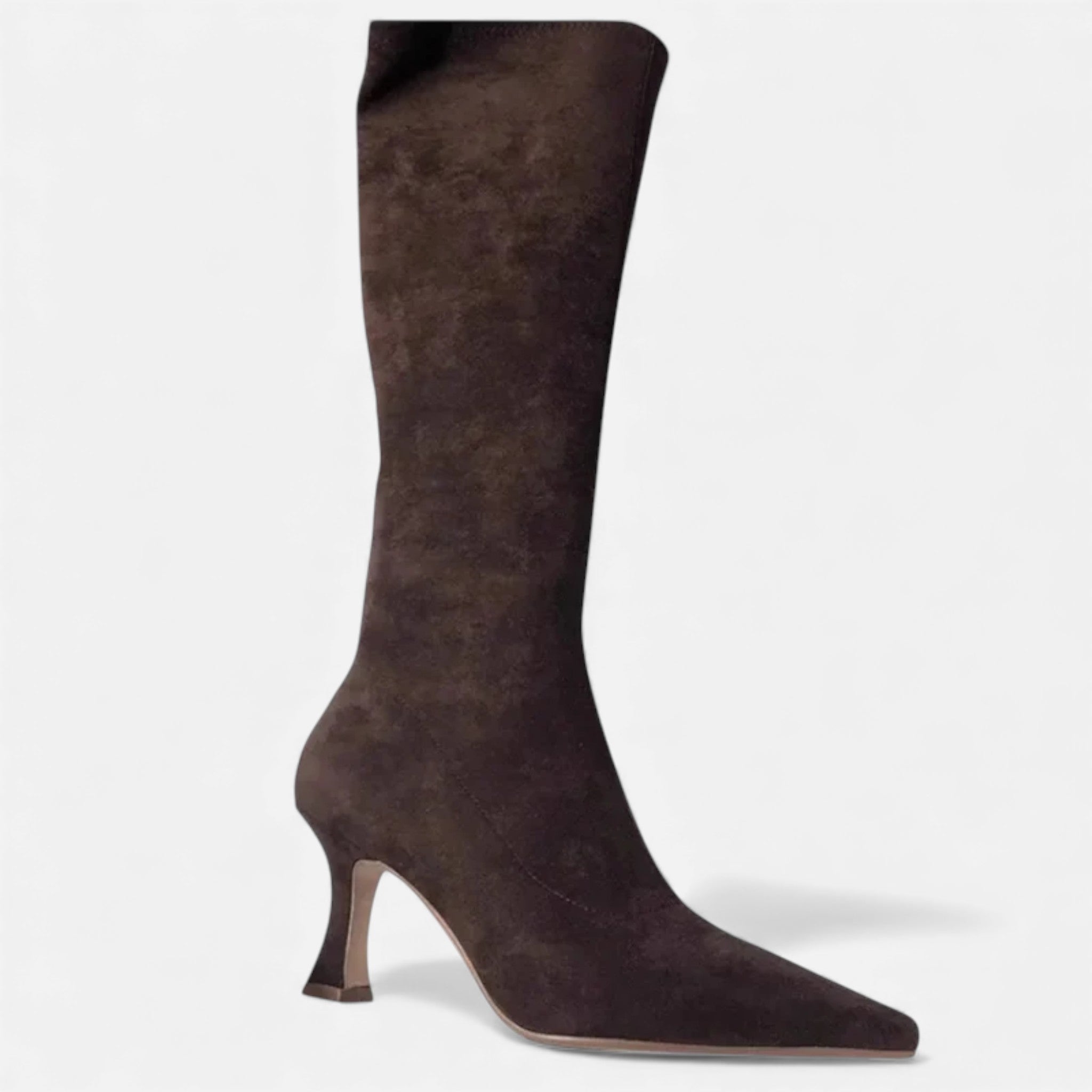 Monvéline | Women’s Suede Thigh-High Boots – Heritage Elegance