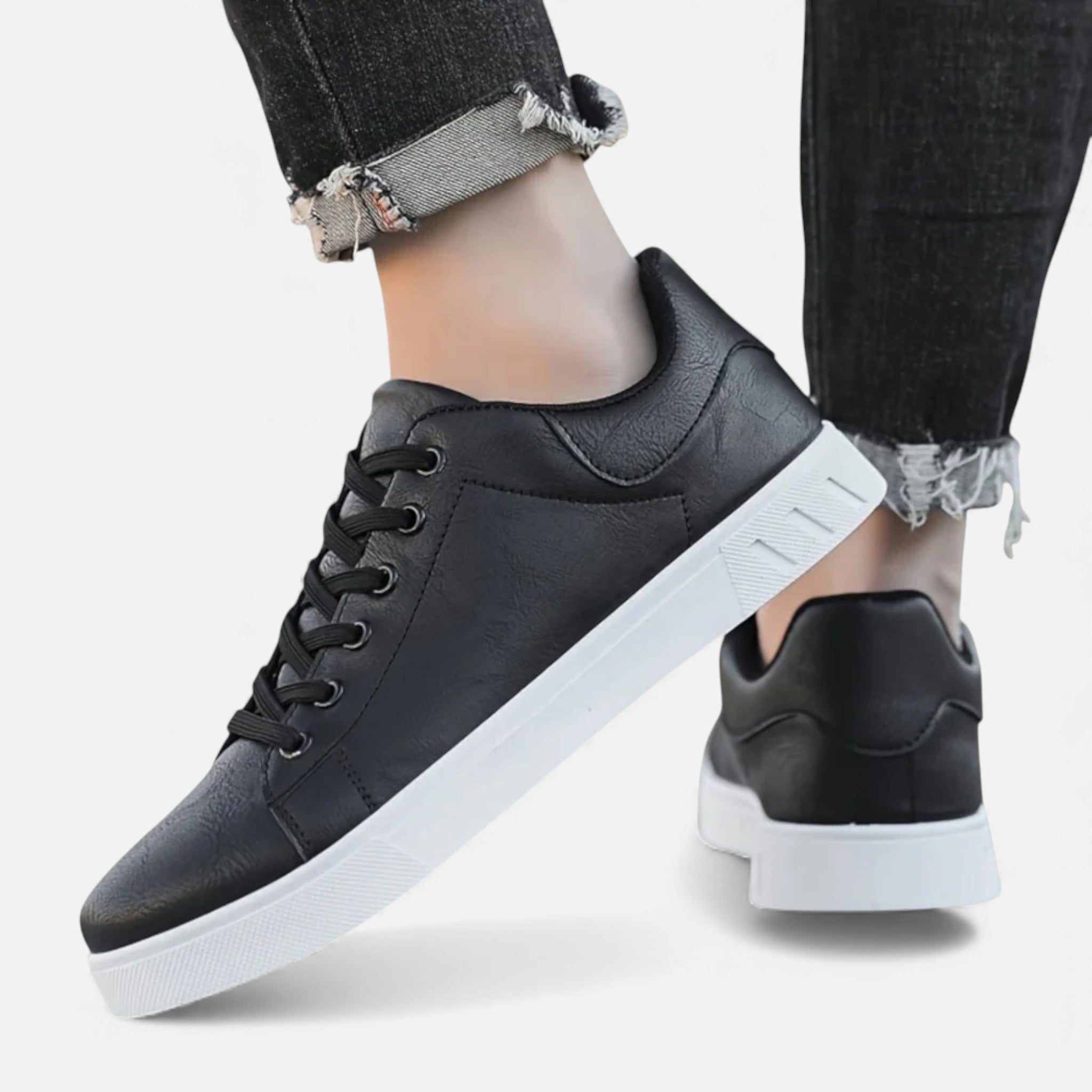 Monvéline | Men’s Classic Leather Casual Sneakers