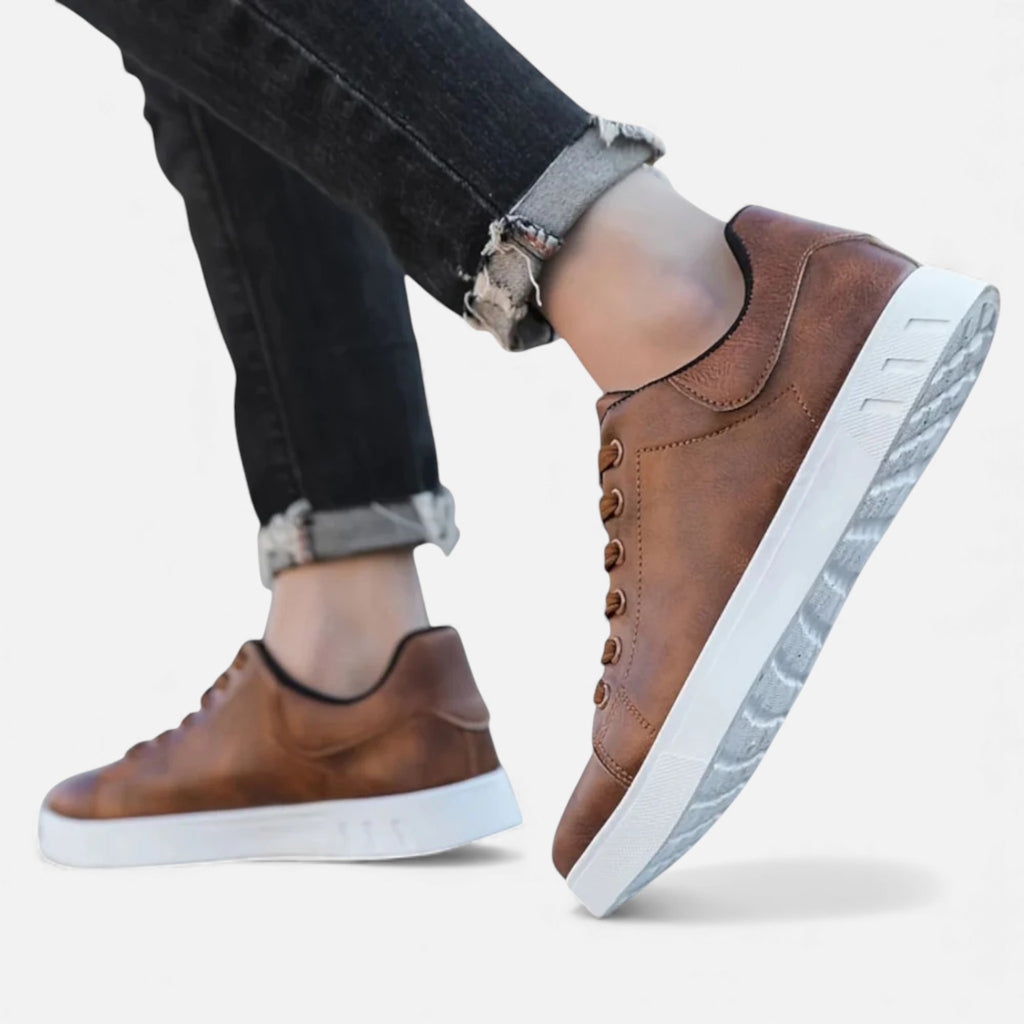 Monvéline | Men’s Classic Leather Casual Sneakers