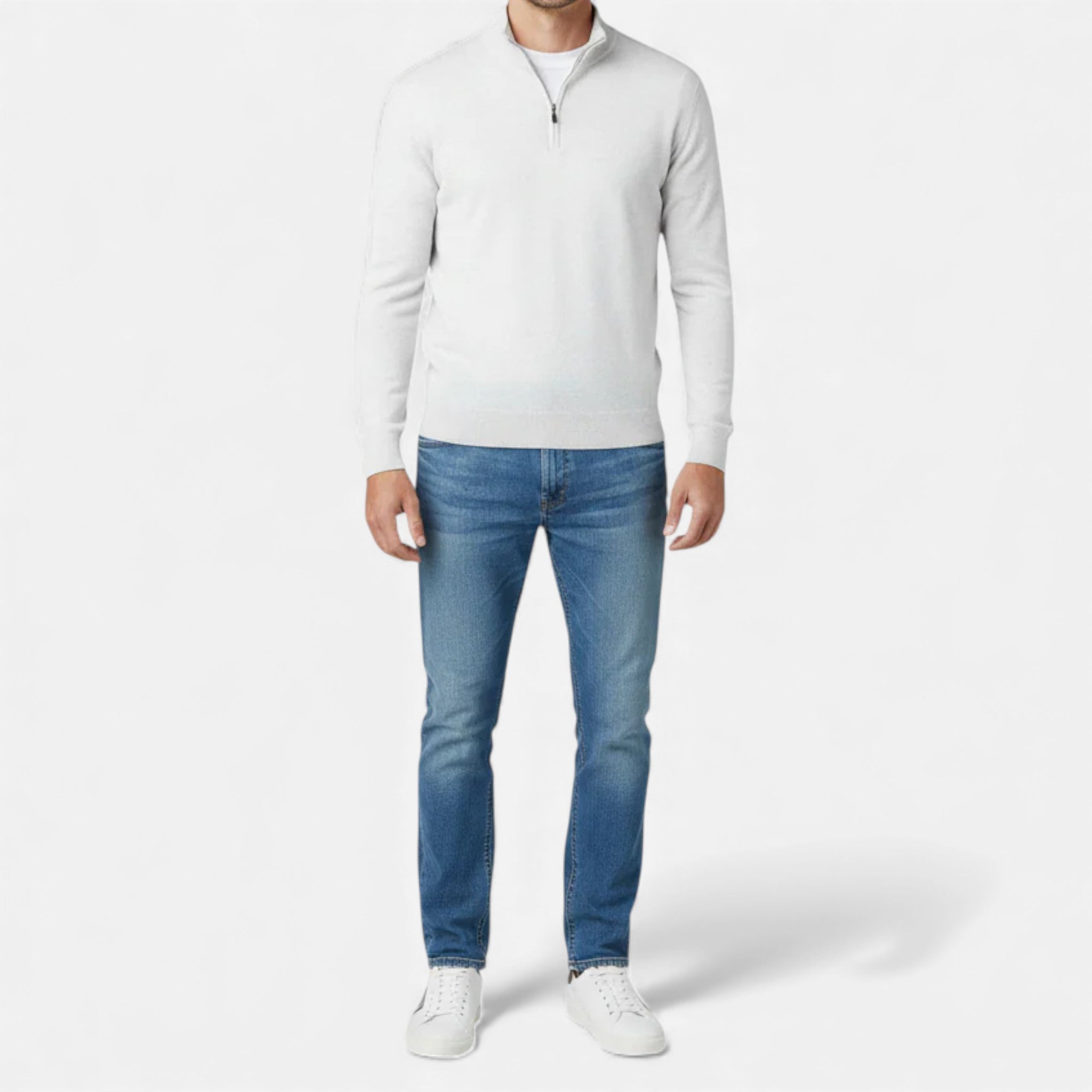 Monvéline | Men’s Winter Sweater – Heritage Zip-Up Knit
