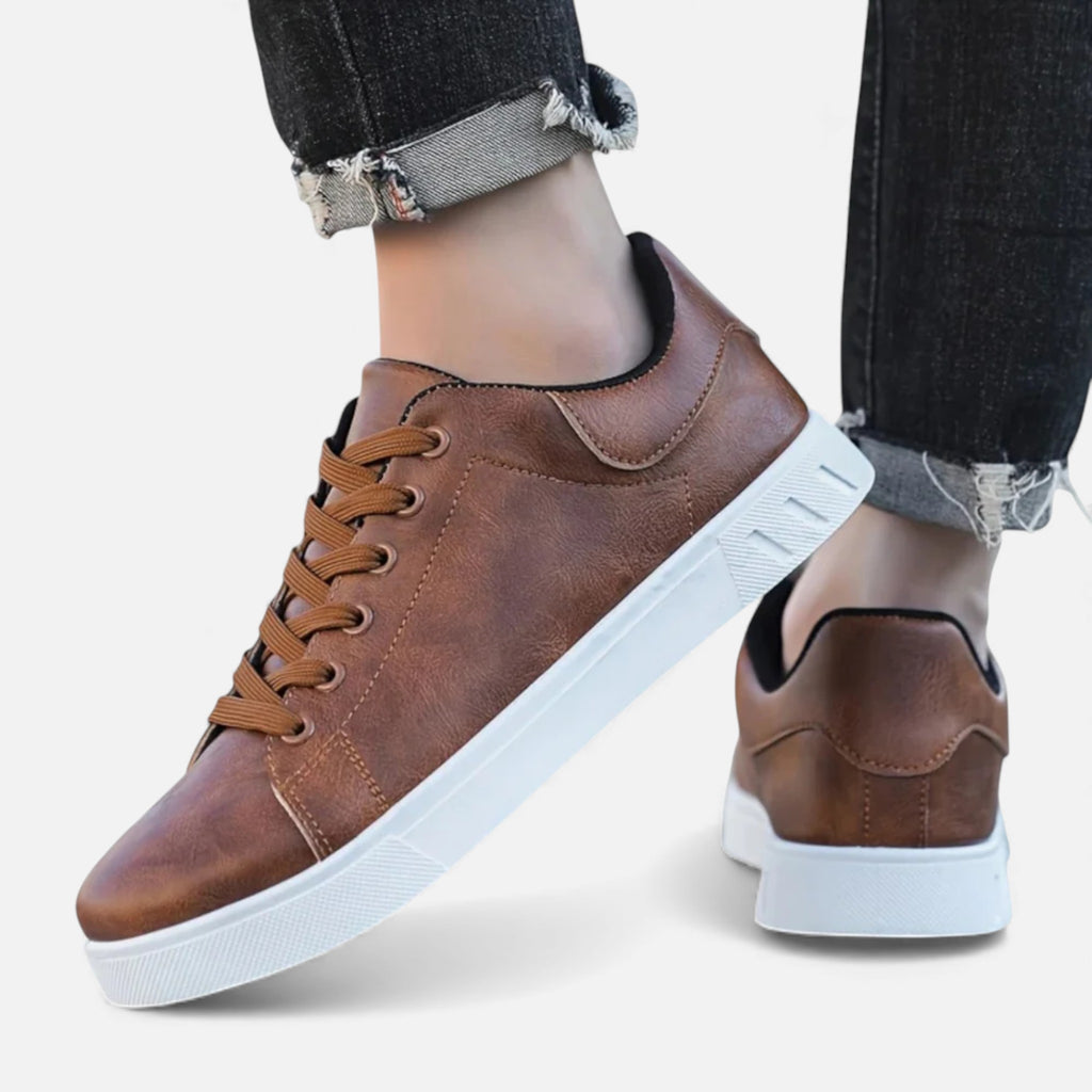 Monvéline | Men’s Classic Leather Casual Sneakers