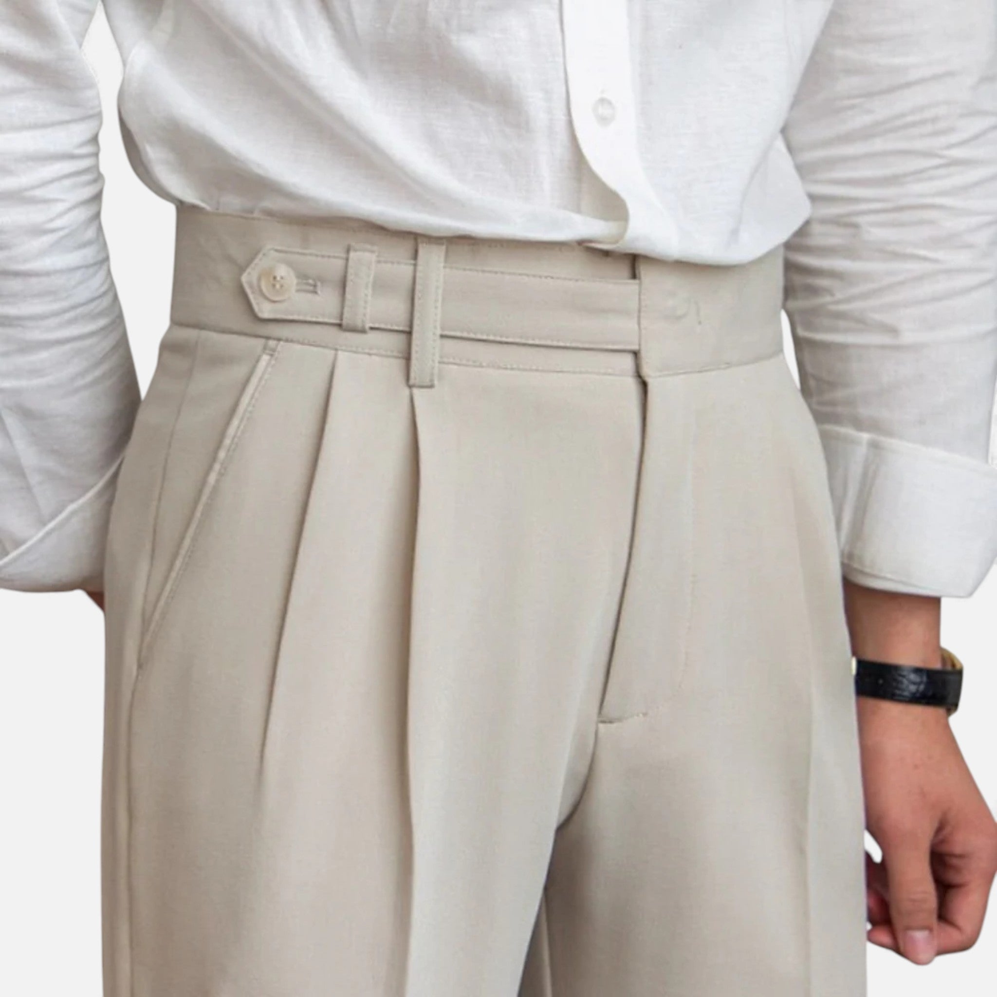 Monvéline | Men’s Heritage Pleated Suit Trousers