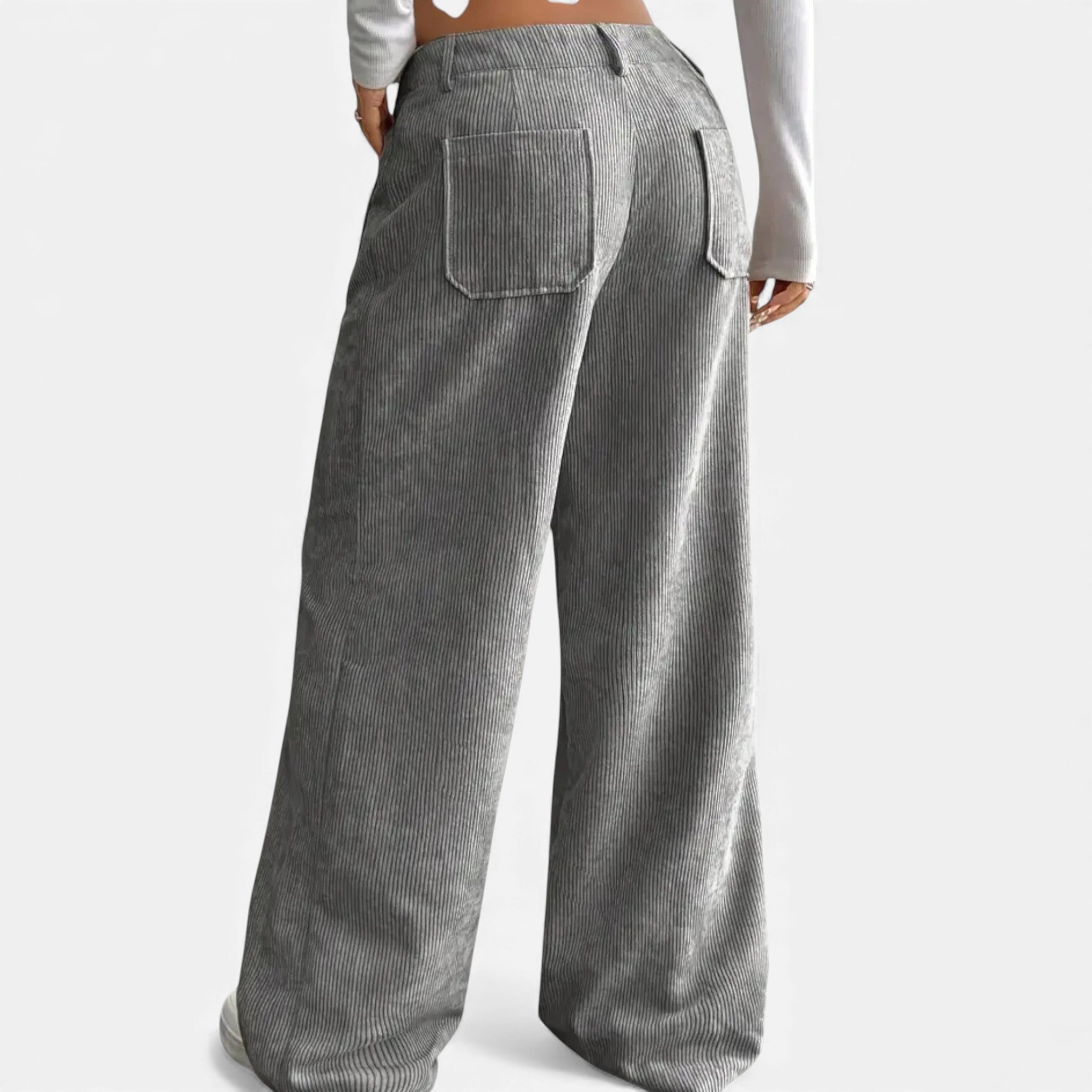 Monvéline | Women’s Wide-Leg Trousers – Effortless Draped Elegance