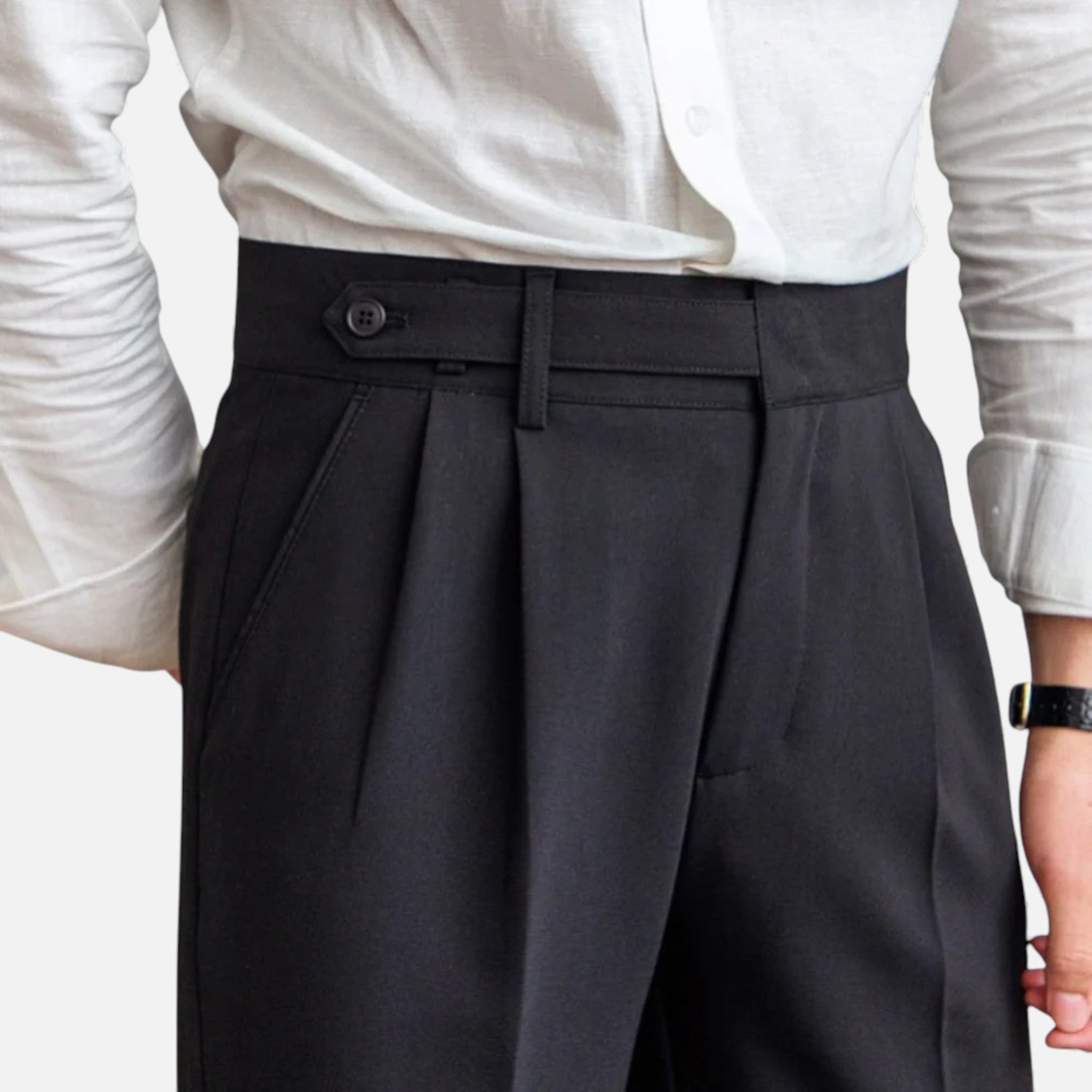 Monvéline | Men’s Heritage Pleated Suit Trousers