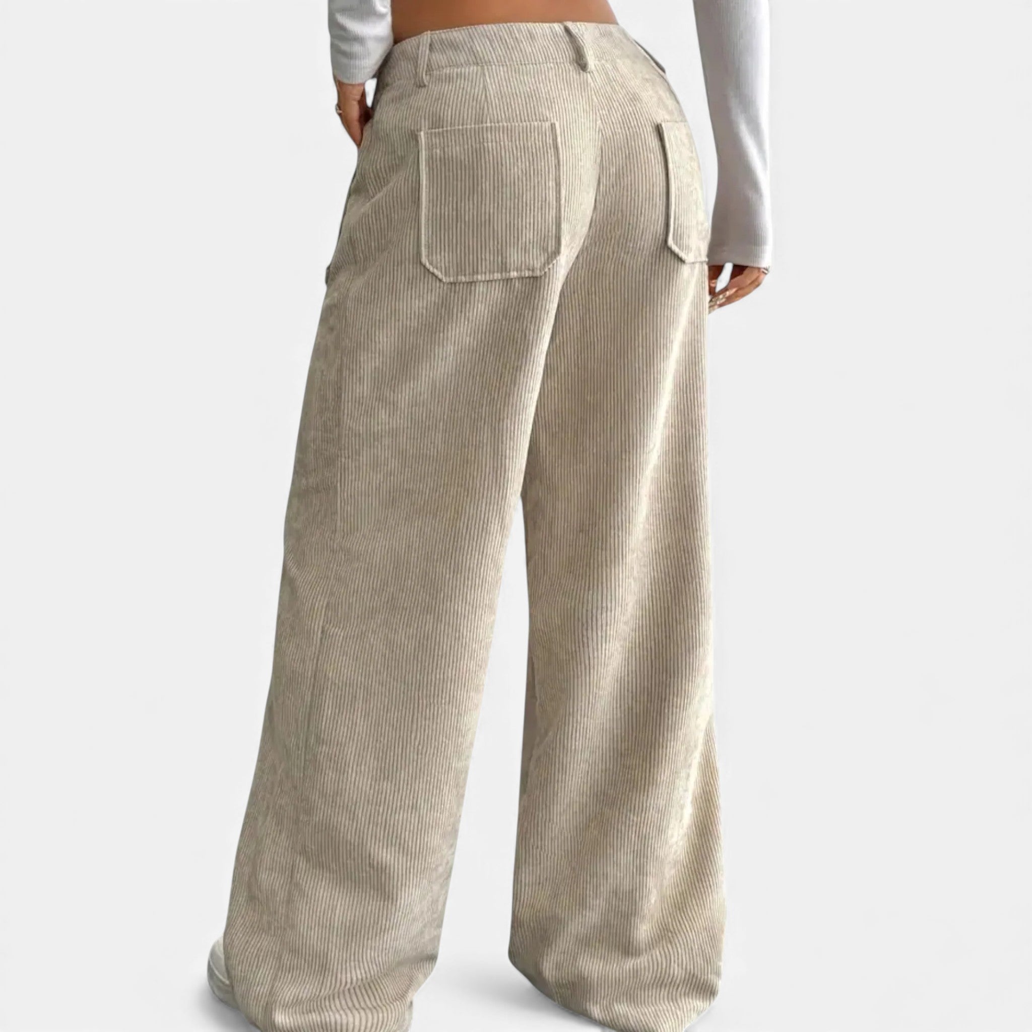 Monvéline | Women’s Wide-Leg Trousers – Effortless Draped Elegance