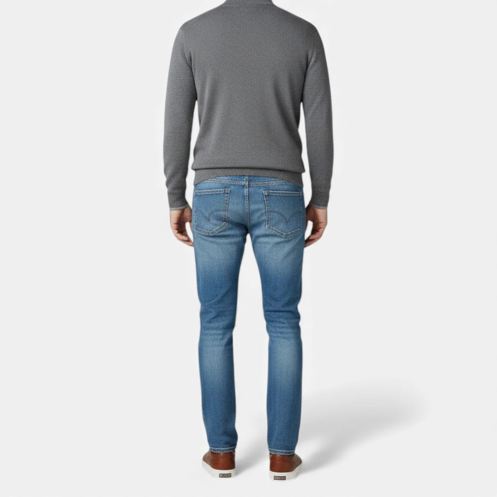 Monvéline | Men’s Winter Sweater – Heritage Zip-Up Knit