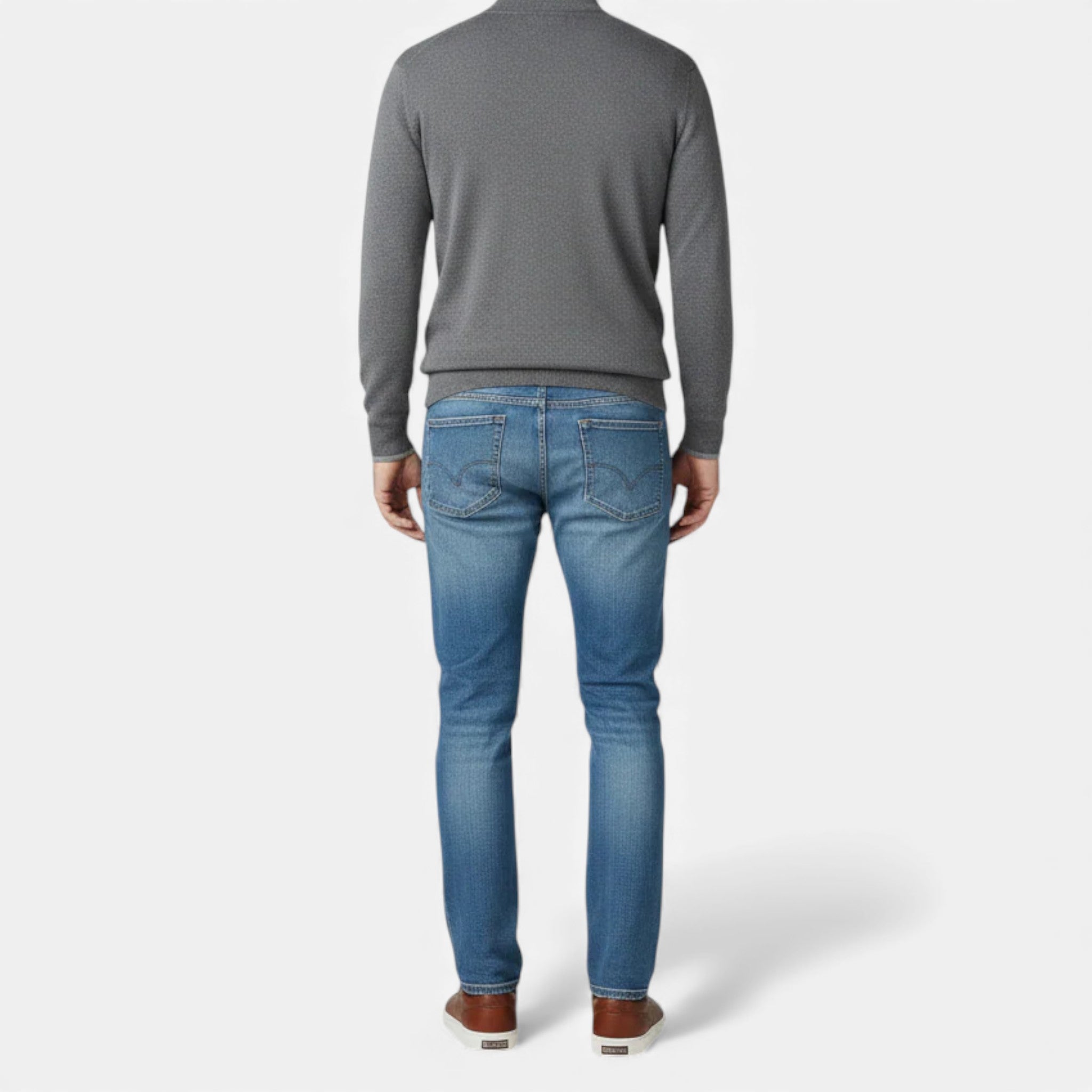 Monvéline | Men’s Winter Sweater – Heritage Zip-Up Knit