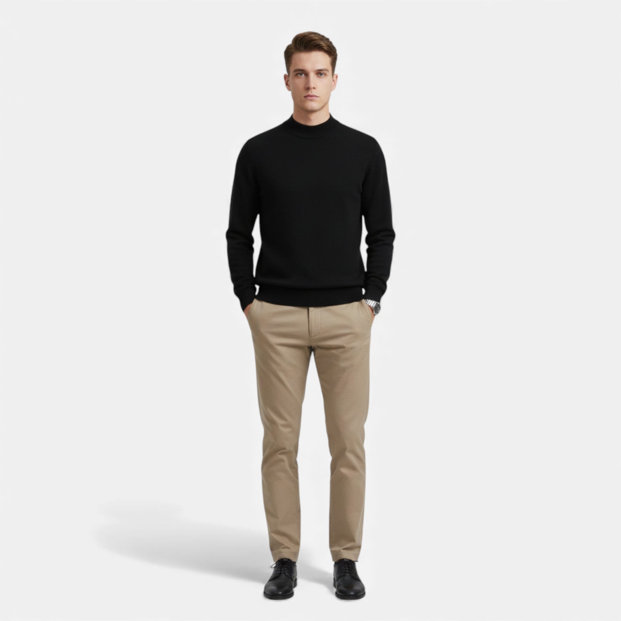 Monvéline | Men’s Turtleneck – Heritage Wool Comfort