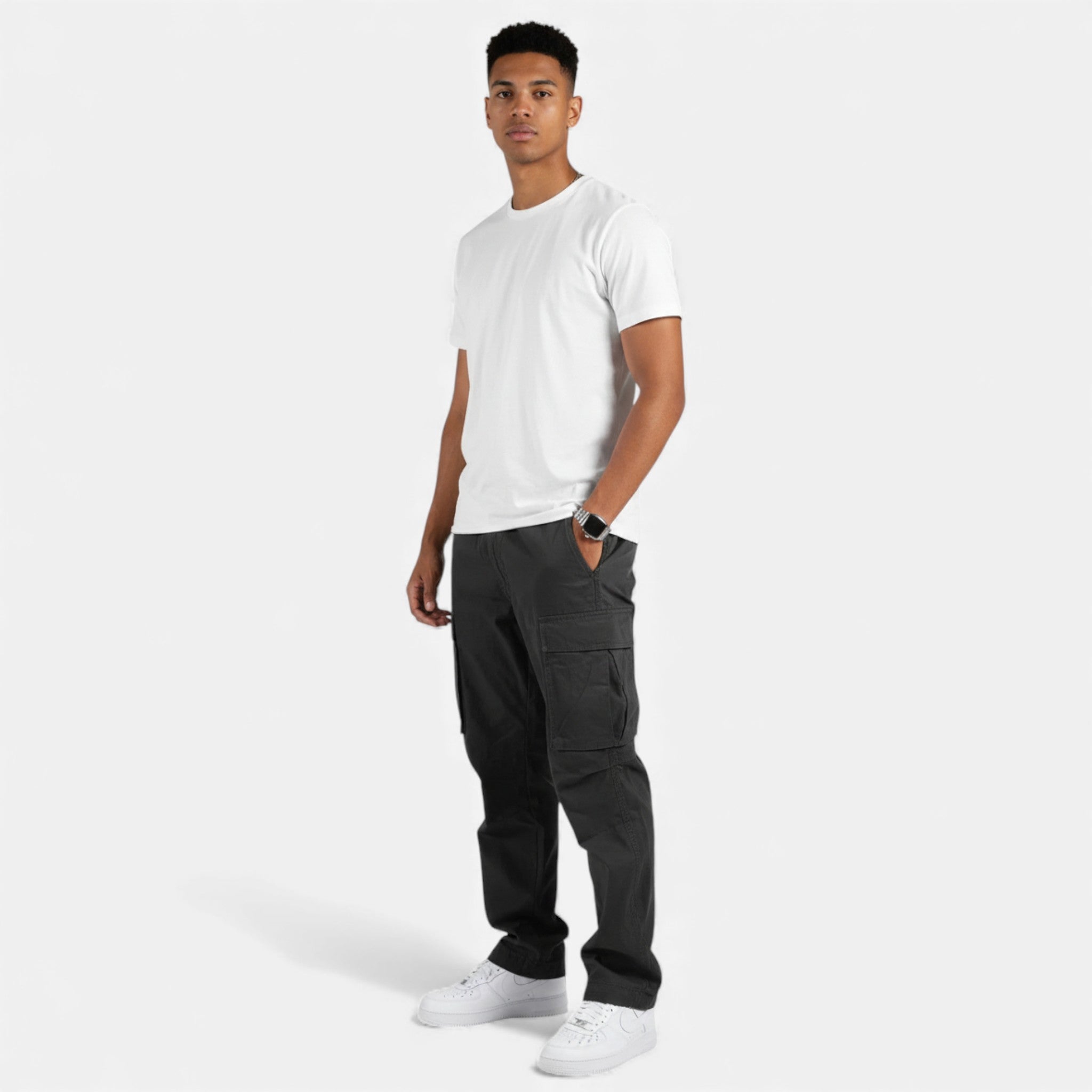 Monvéline | Men’s Cargo Trousers – Heritage Utility Elegance