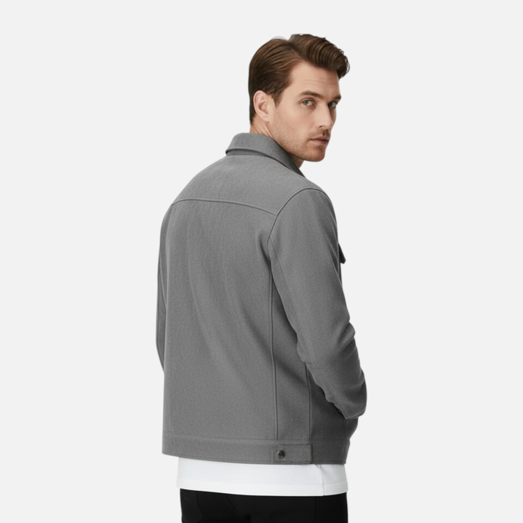 Monvéline | Men’s Suede Zip Jacket