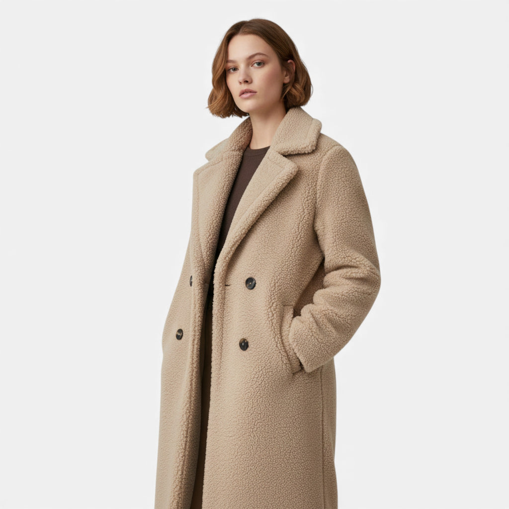 Monvéline | Women’s Long Teddy Coat