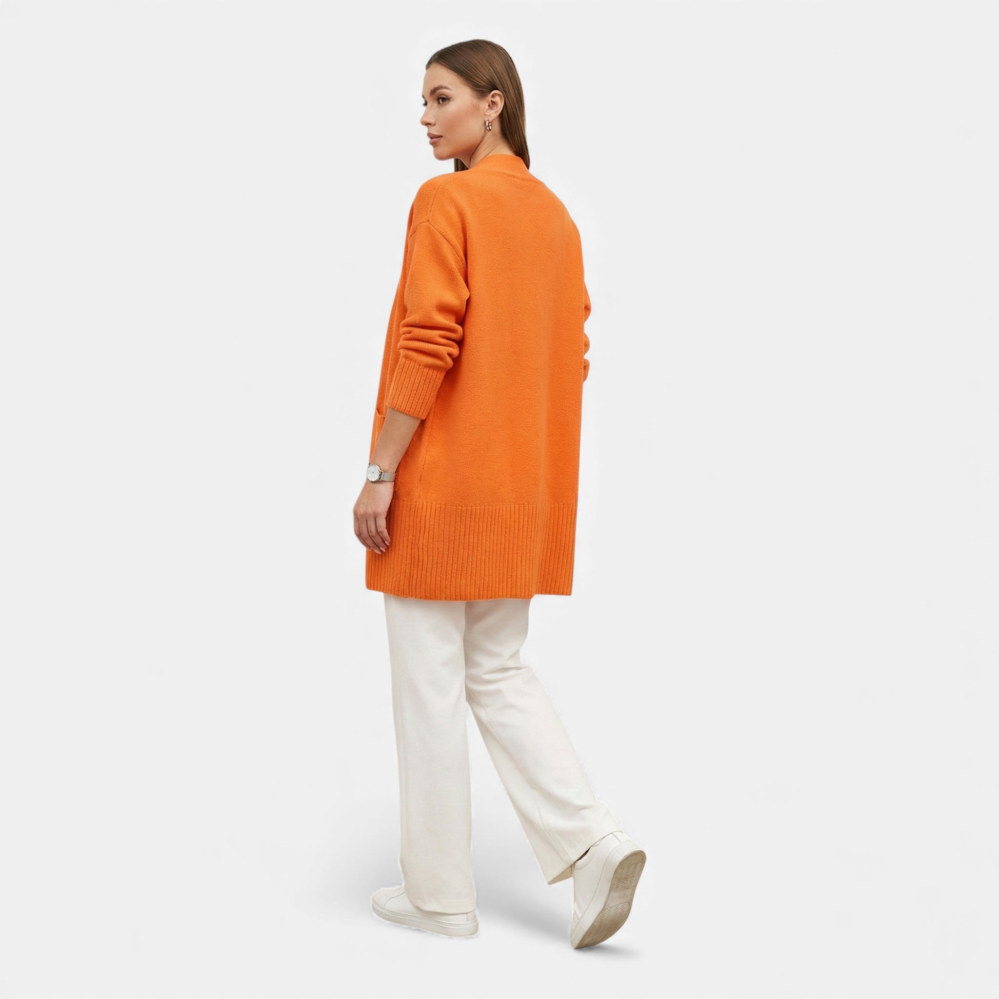 Monvéline | Women’s Knit Cardigan – Longline Everyday Elegance