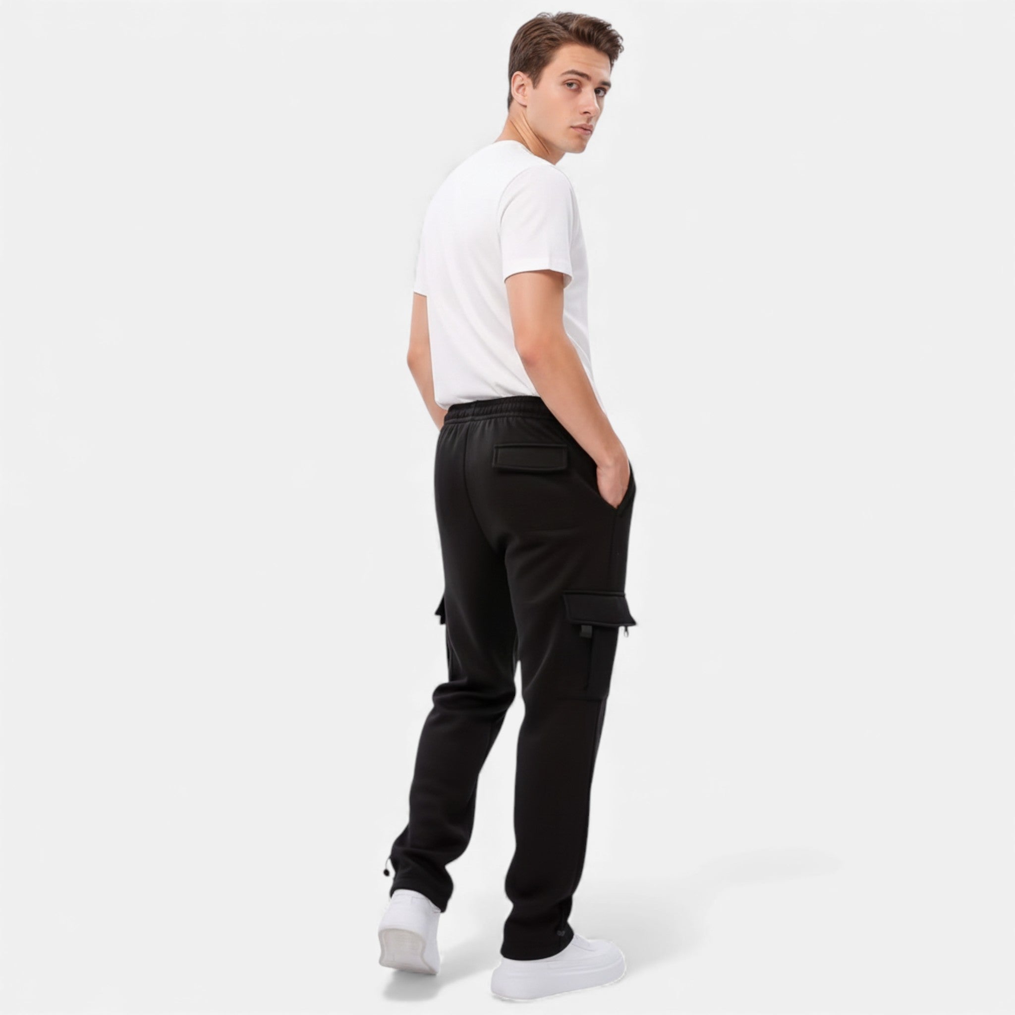 Monvéline | Men’s Casual Cargo Pants – Modern Comfort with Utility Pockets