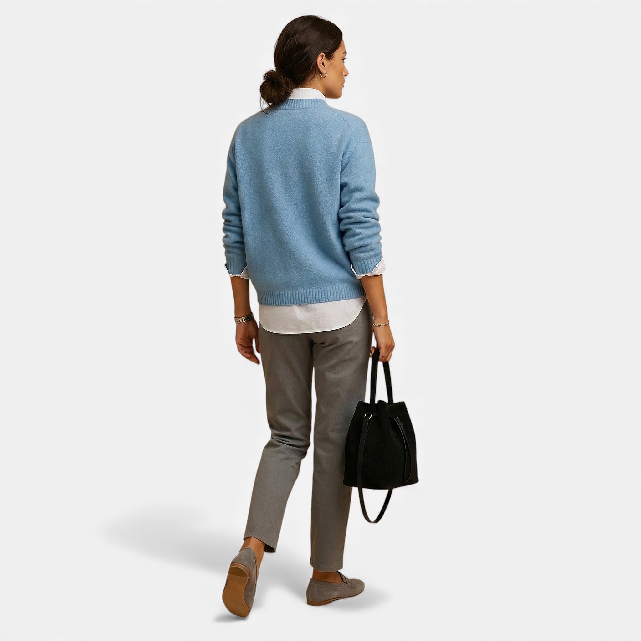 Monvéline | Women’s Cashmere Sweater – Timeless Crewneck Elegance
