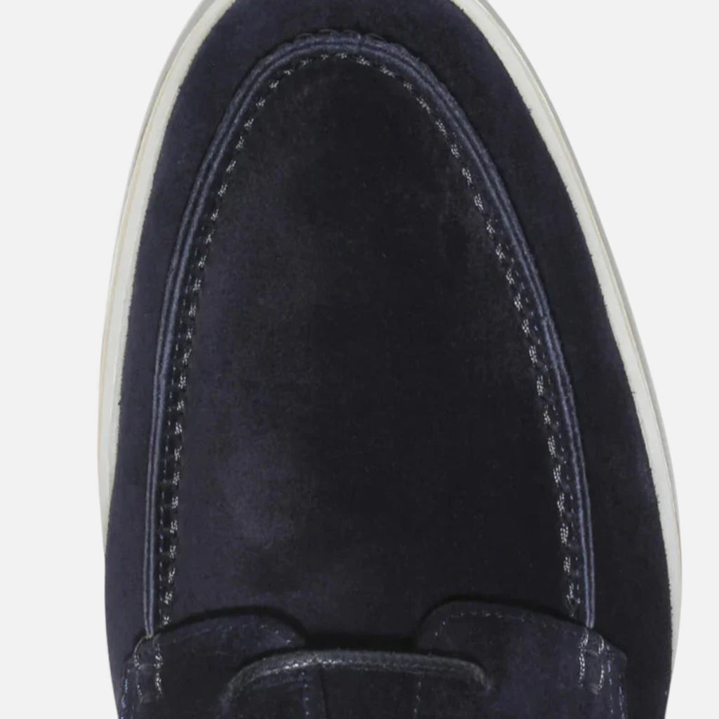 Monvéline | Men’s Lace-Up Loafers – Textured Leather