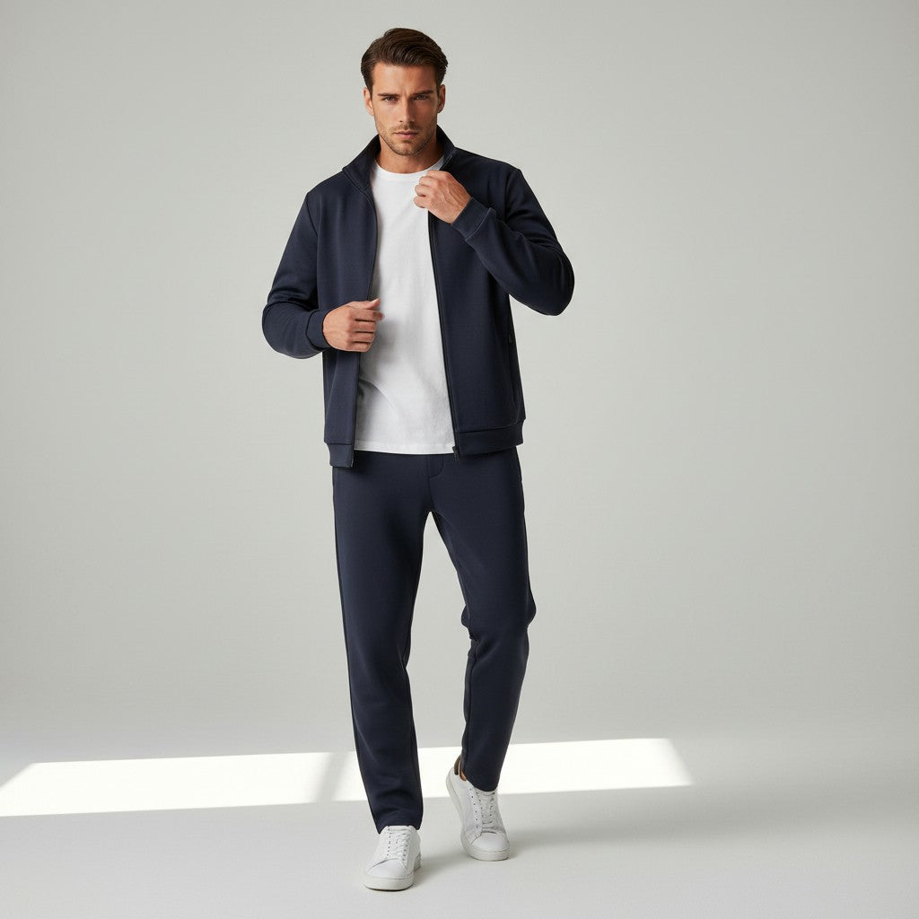 Monvéline | Men’s Heritage Tracksuit Set – Sculpted Comfort