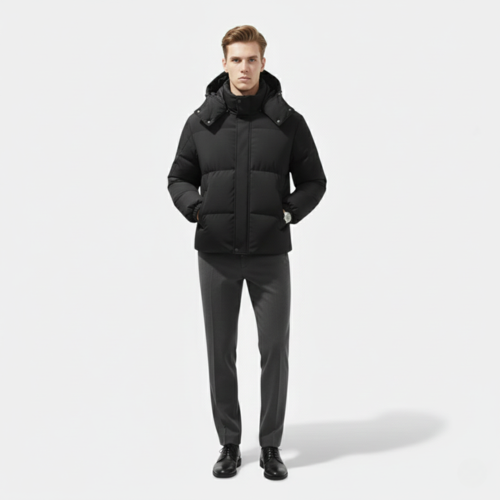 Monvéline | Men’s Puffer Jacket – Classic Cold-Weather Refinement