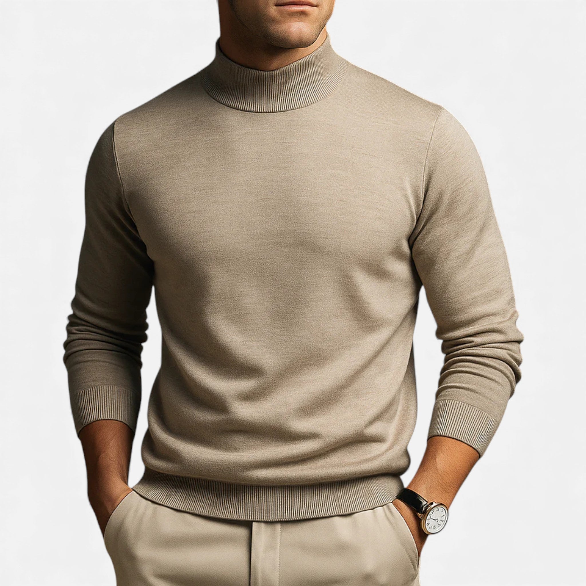 Monvéline | Men’s Turtleneck – Heritage Wool Comfort
