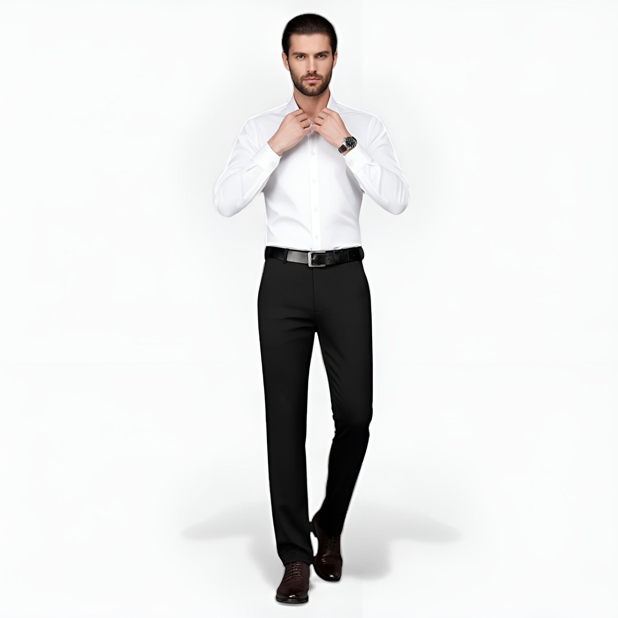 Monvéline | Men’s Verona Pleated Dress Trousers