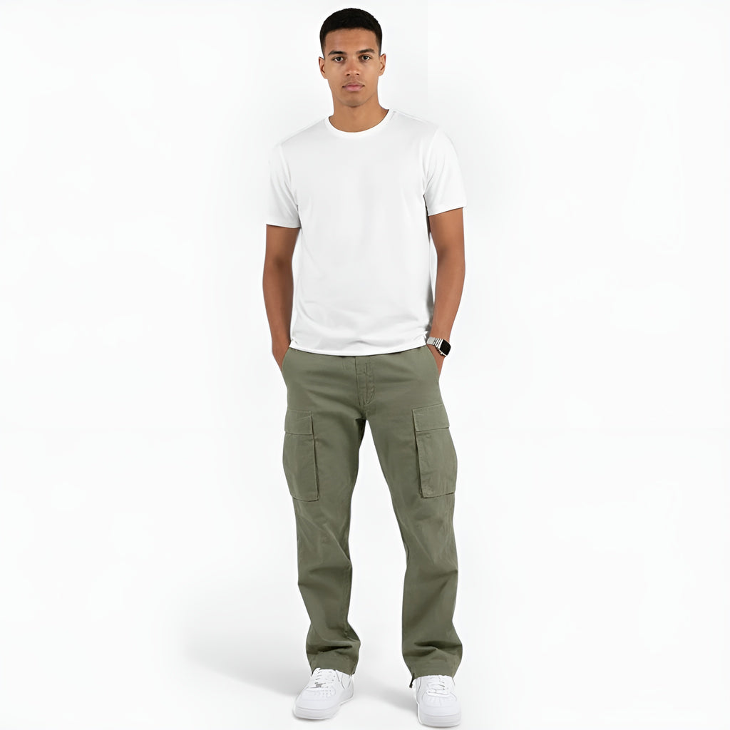 Monvéline | Men’s Cargo Trousers – Heritage Utility Elegance