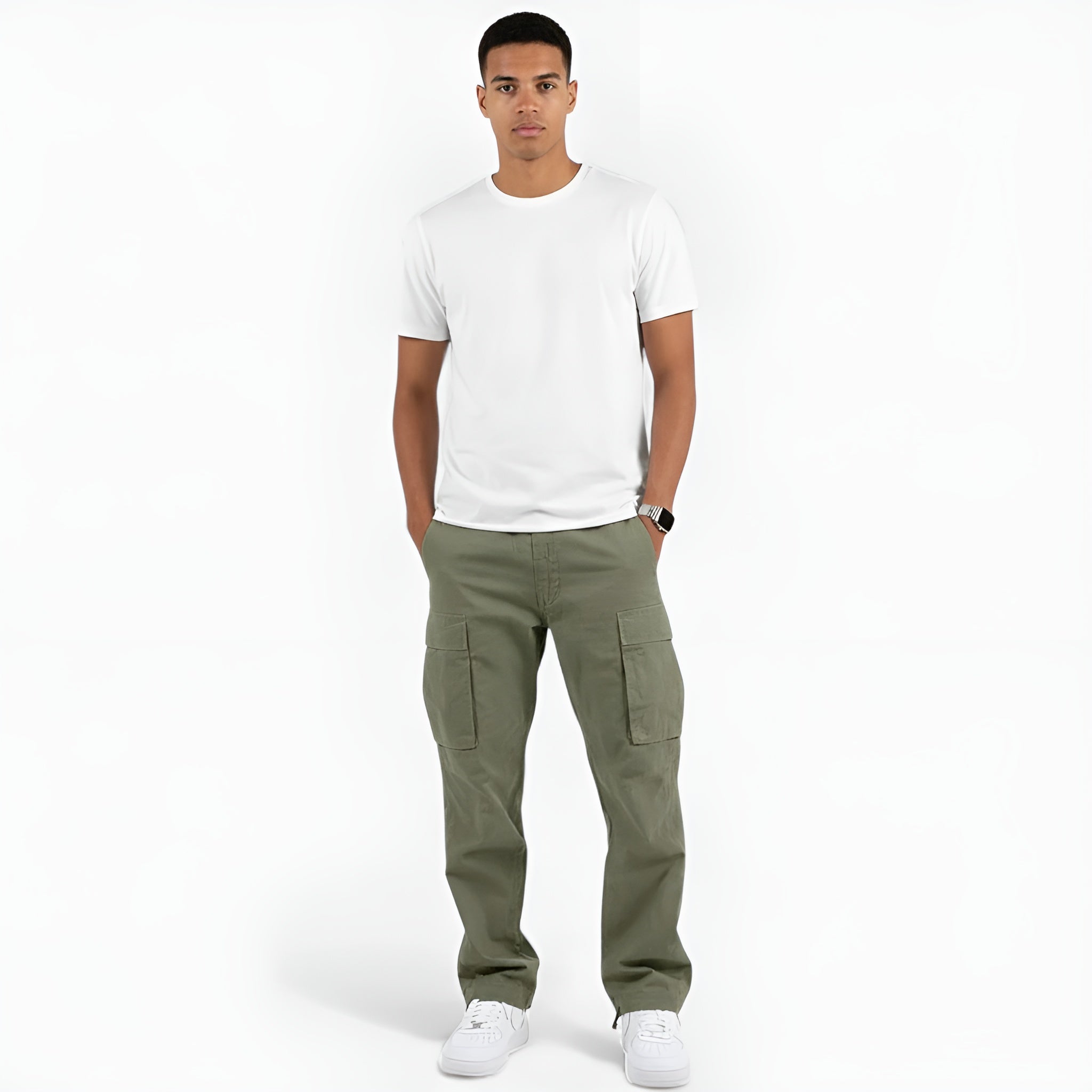 Monvéline | Men’s Cargo Trousers – Heritage Utility Elegance