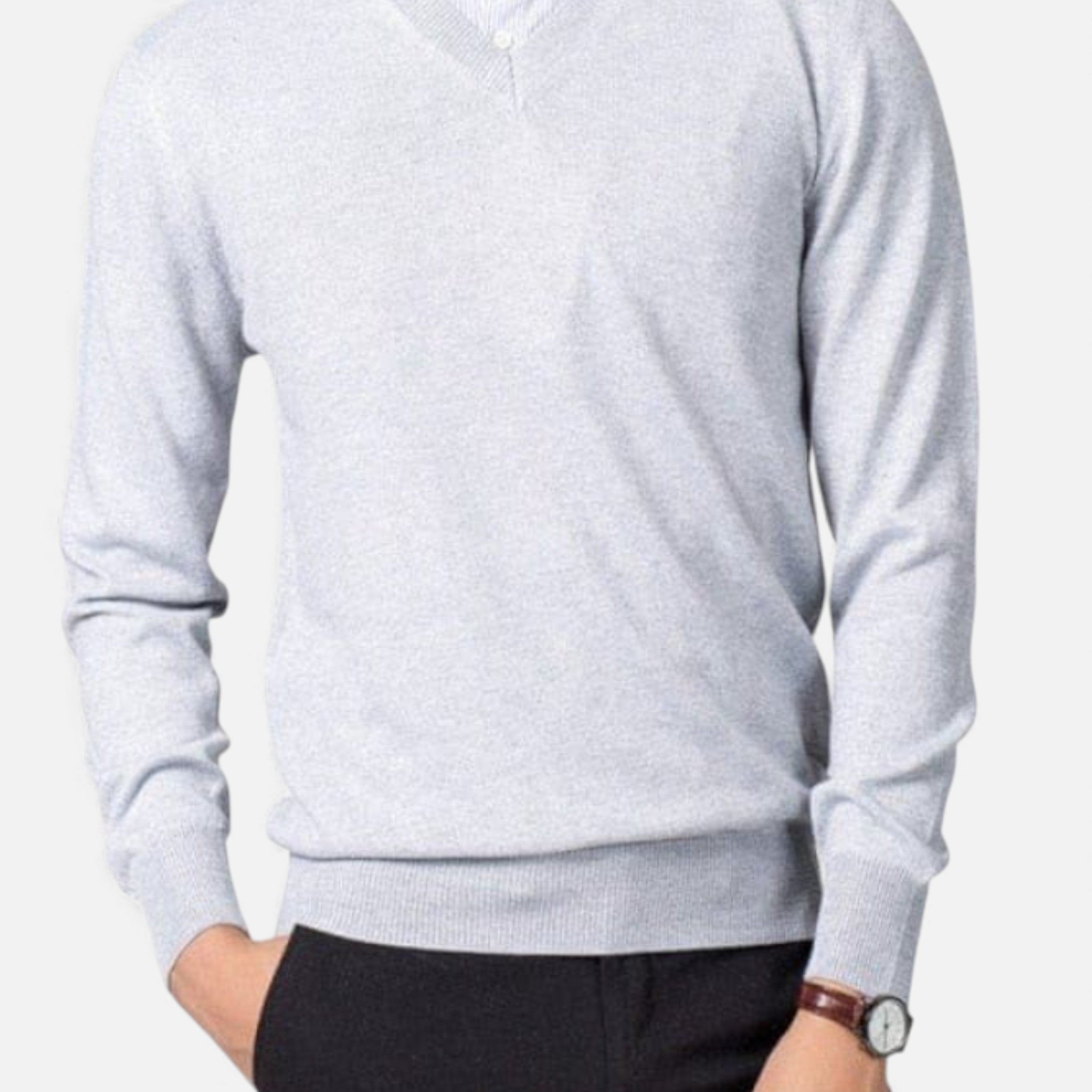 Monvéline | Men’s V-Neck Cashmere Sweater