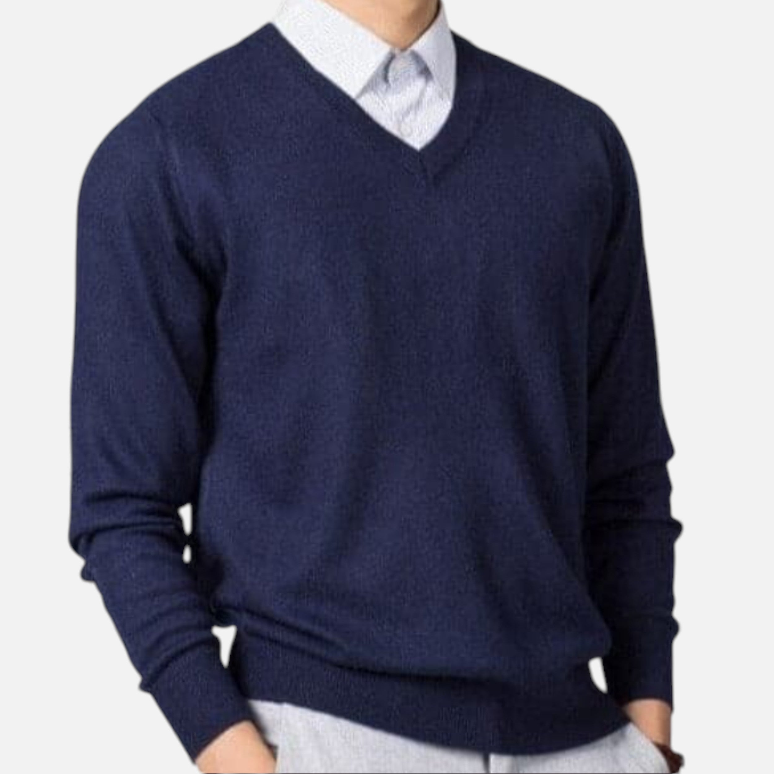 Monvéline | Men’s V-Neck Cashmere Sweater