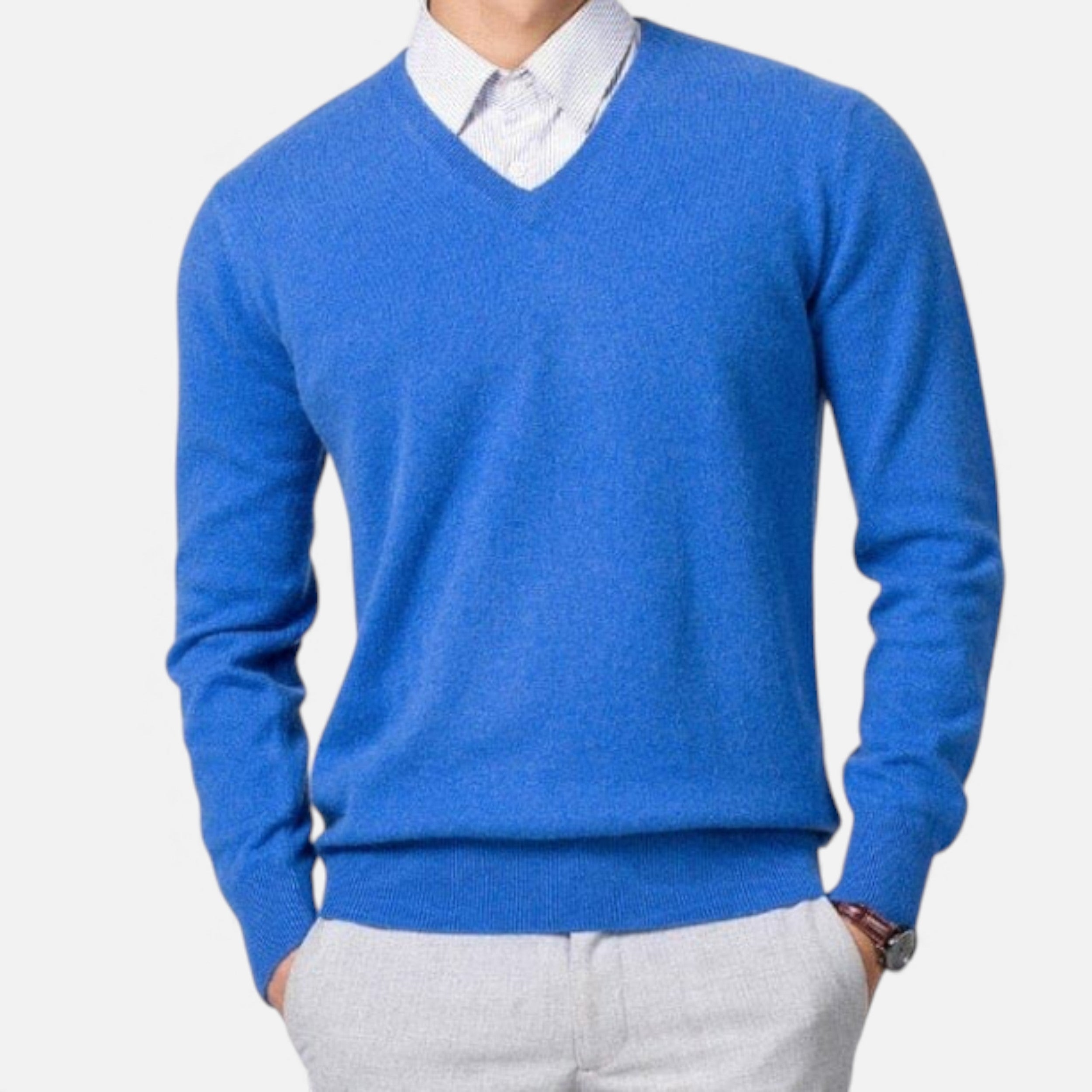 Monvéline | Men’s V-Neck Cashmere Sweater