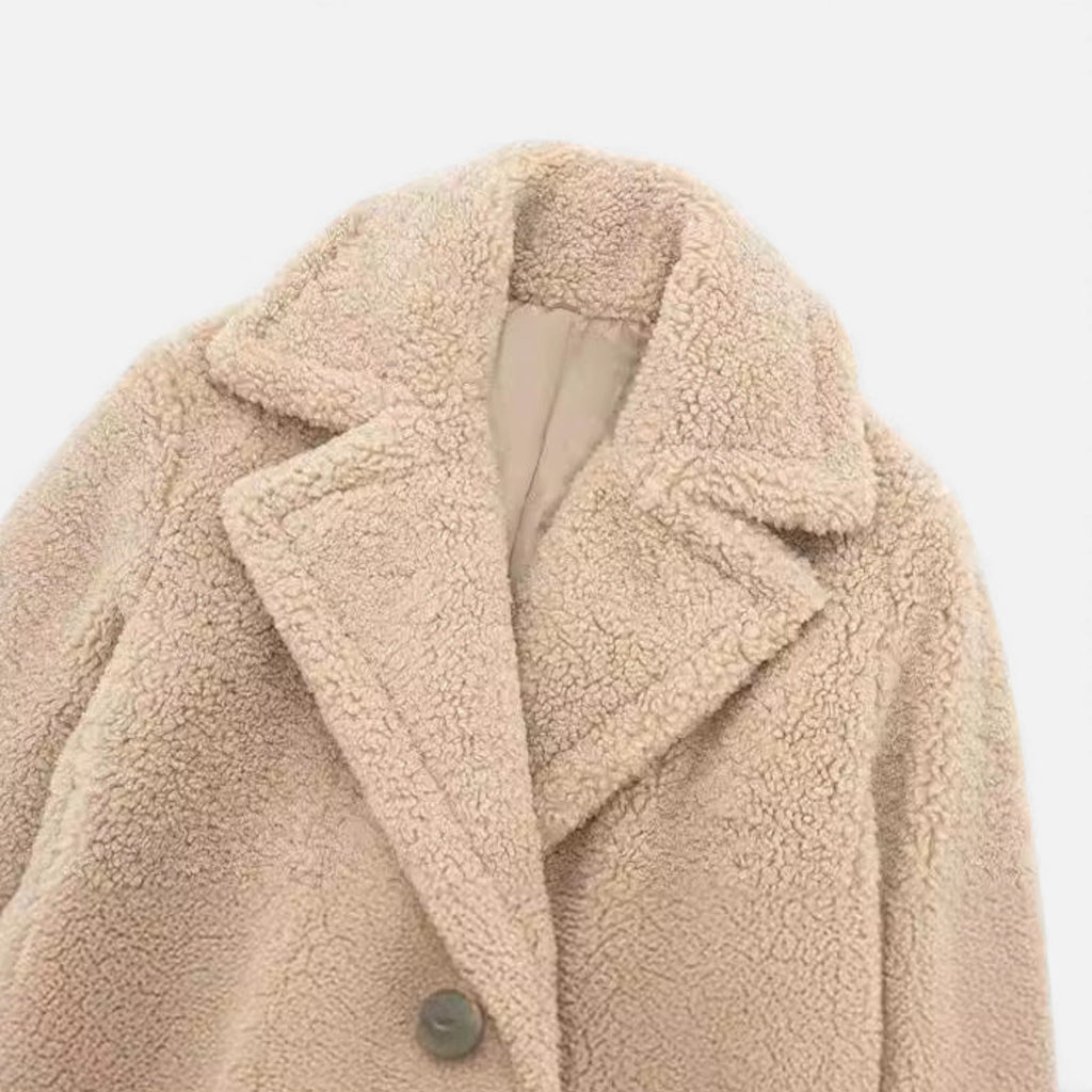 Monvéline | Women’s Long Teddy Coat