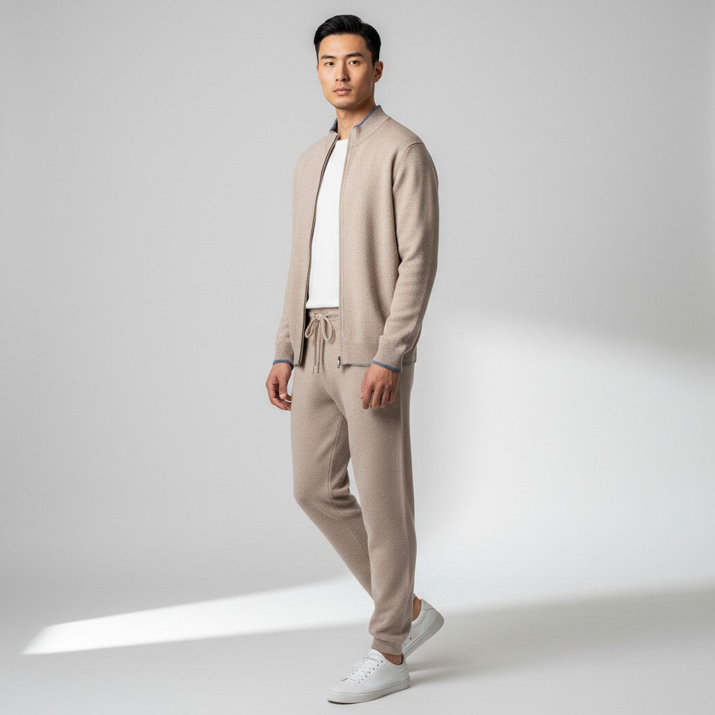 Monvéline | Men’s Wool Lounge Set – Elegant Ease