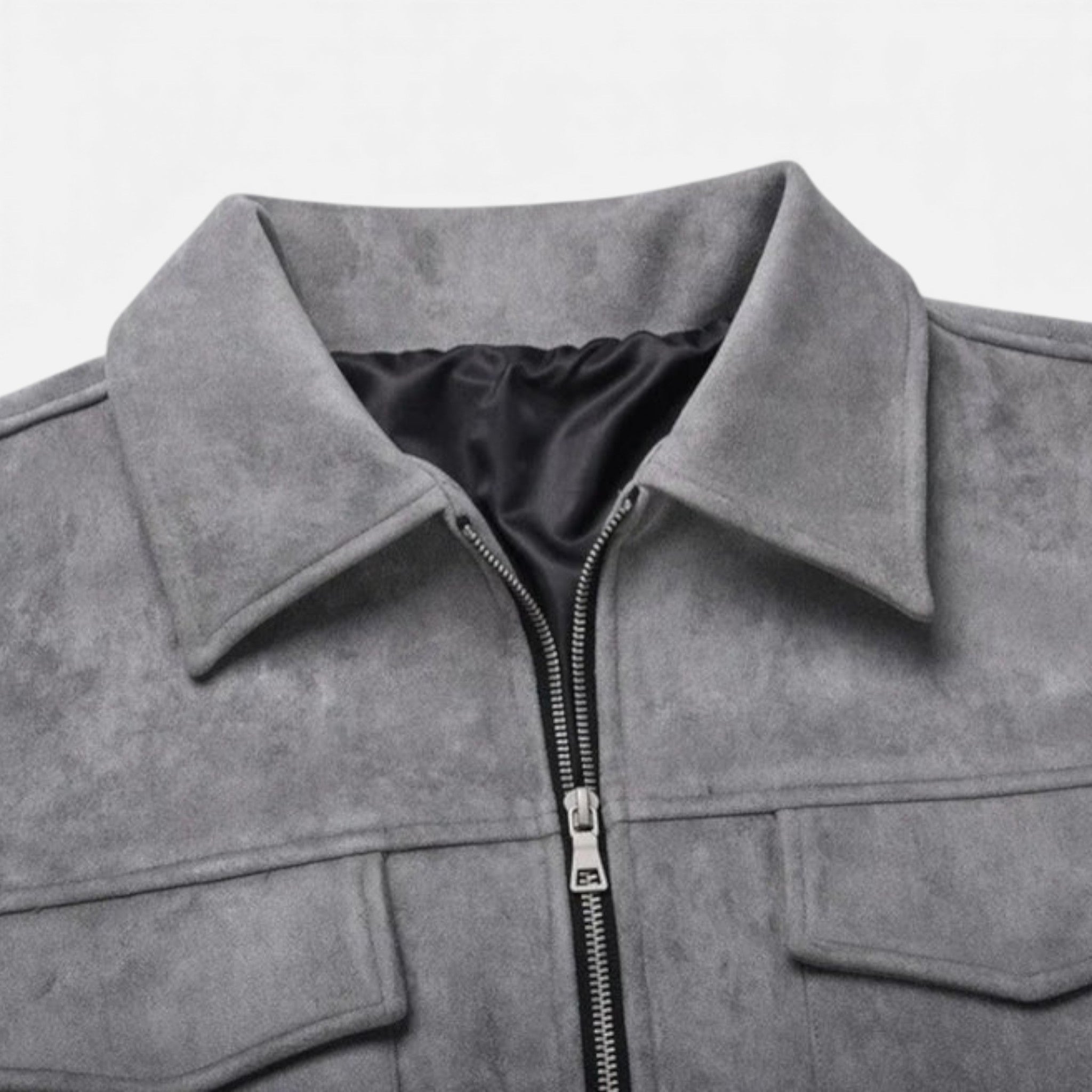 Monvéline | Men’s Suede Zip Jacket