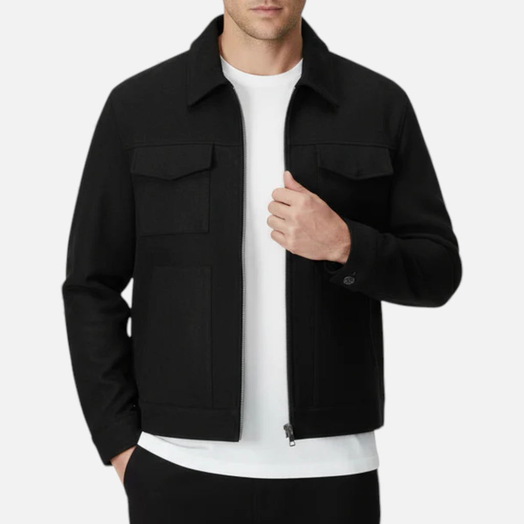 Monvéline | Men’s Suede Zip Jacket
