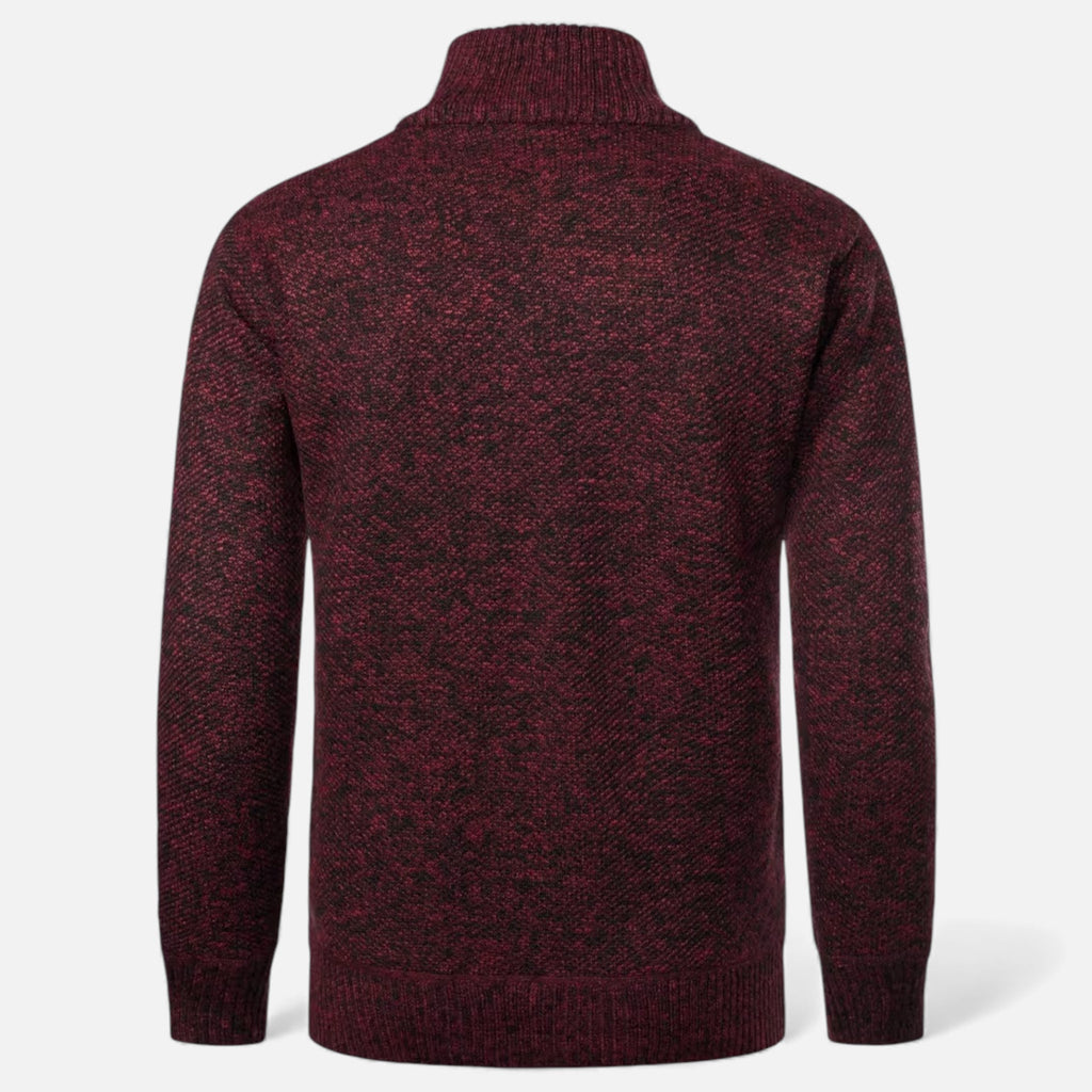 Monvéline | Men’s Casual Cardigan – Stand-Collar Knit Comfort