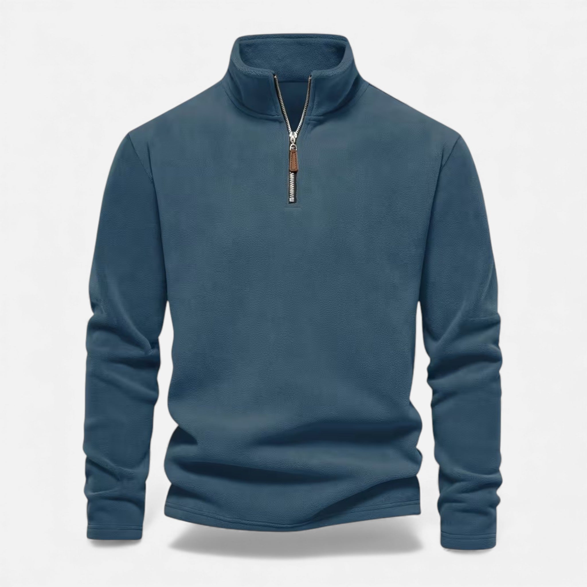 Monvéline | Men’s Lamb-Fleece Sweatshirt – Heritage Stand Collar