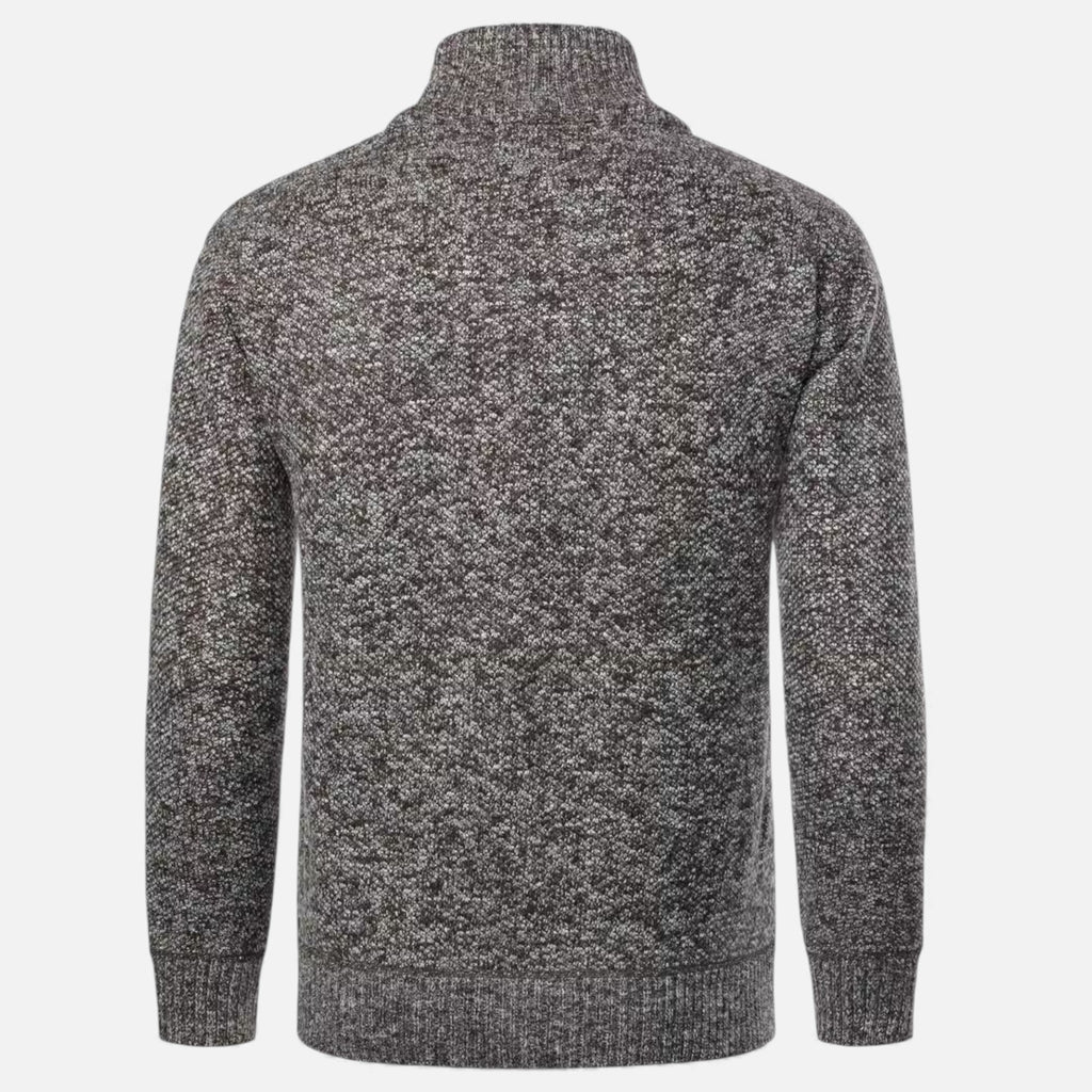 Monvéline | Men’s Casual Cardigan – Stand-Collar Knit Comfort