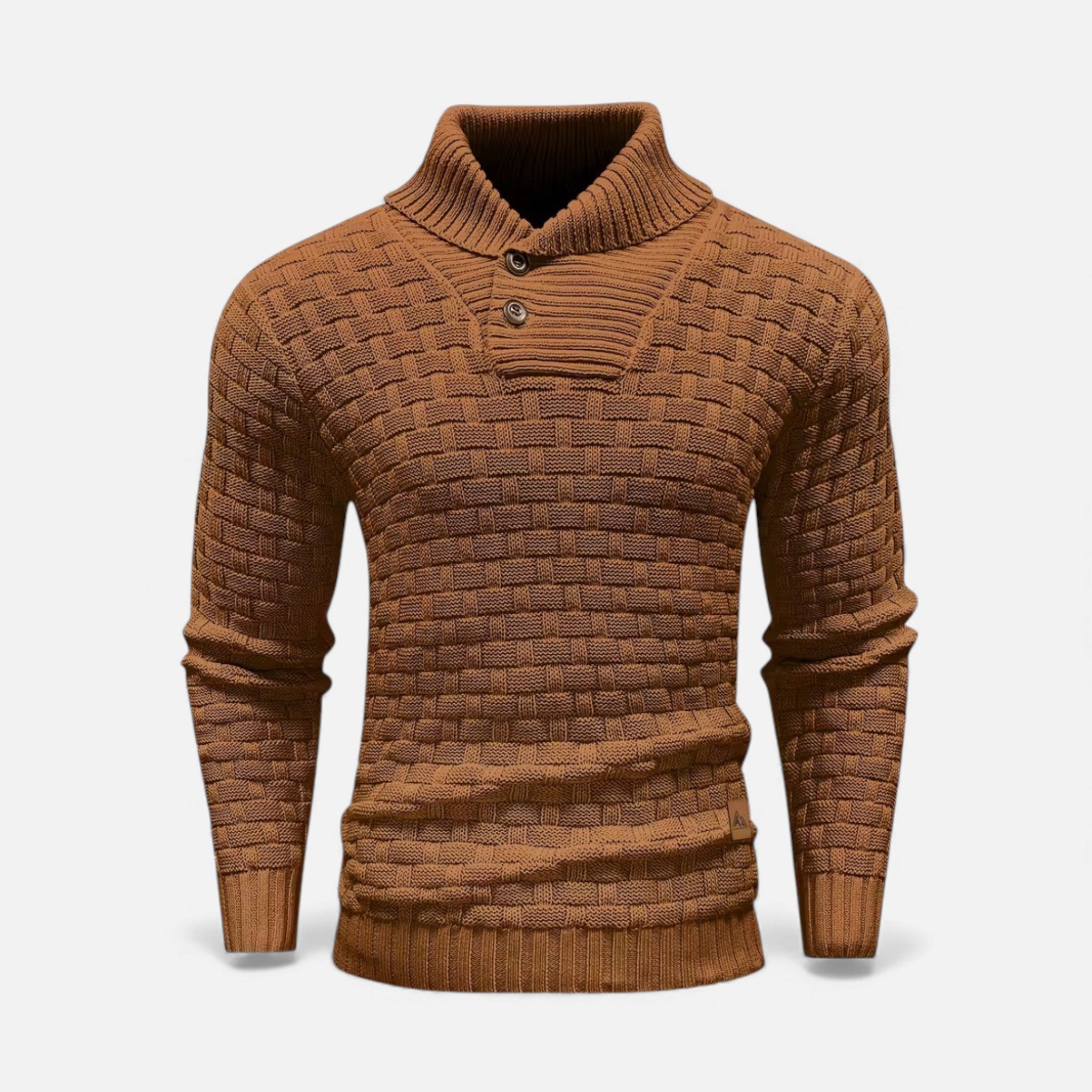 Monvéline | Men’s Waffle Knit Sweater – Classic Winter Ease