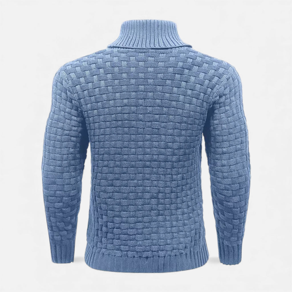 Monvéline | Men’s Waffle Knit Sweater – Classic Winter Ease
