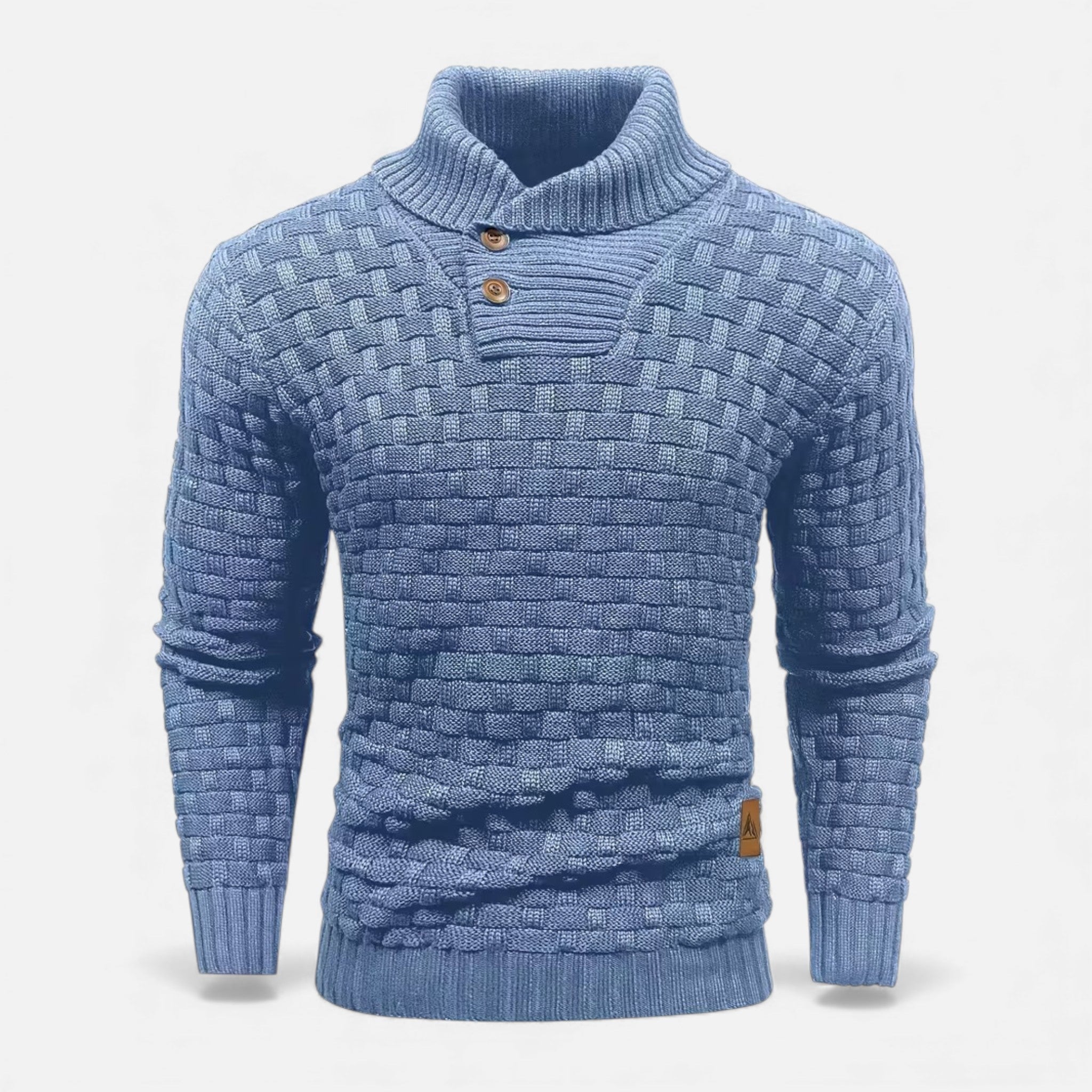 Monvéline | Men’s Waffle Knit Sweater – Classic Winter Ease