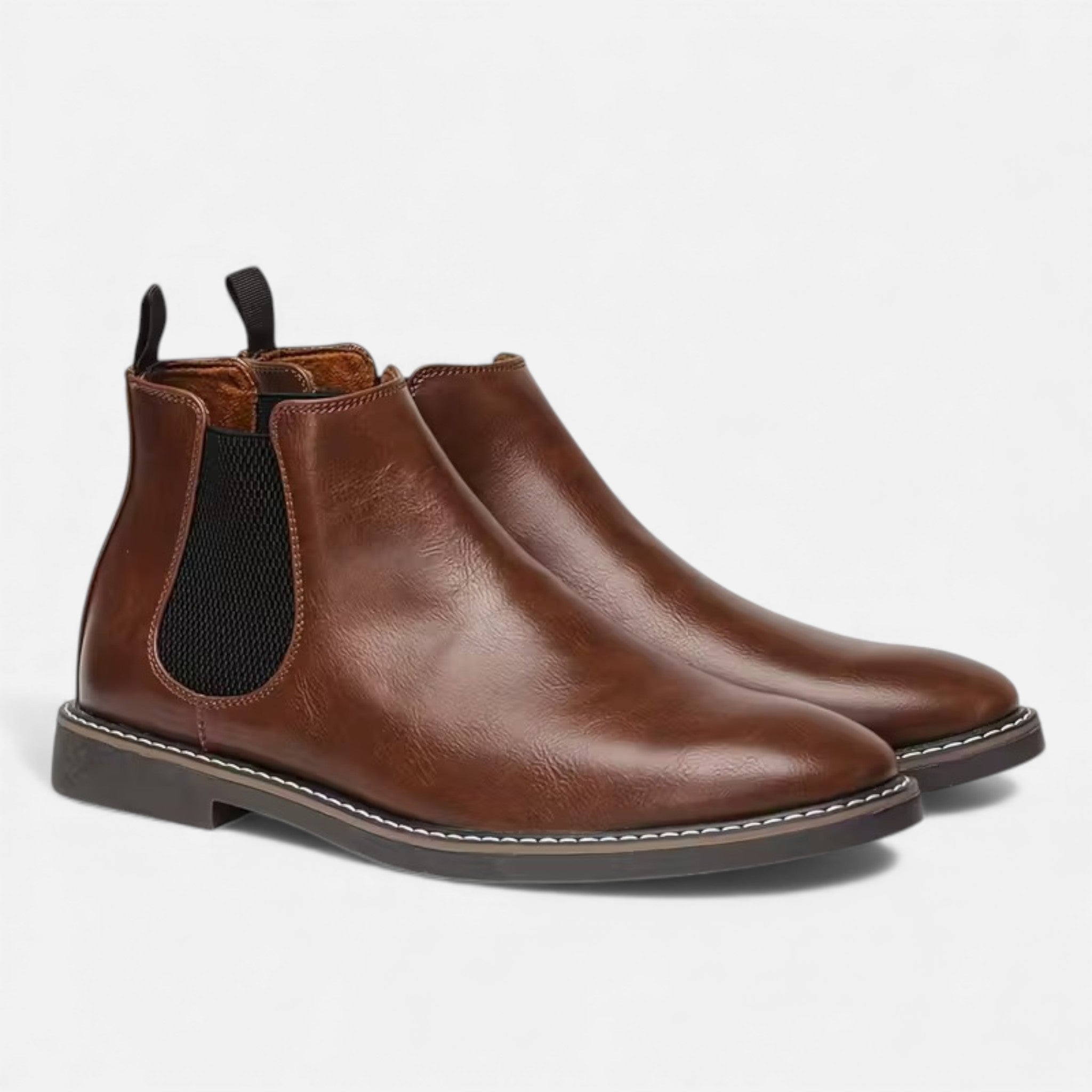 Monvéline | Men’s Leather Heritage Chelsea Boots