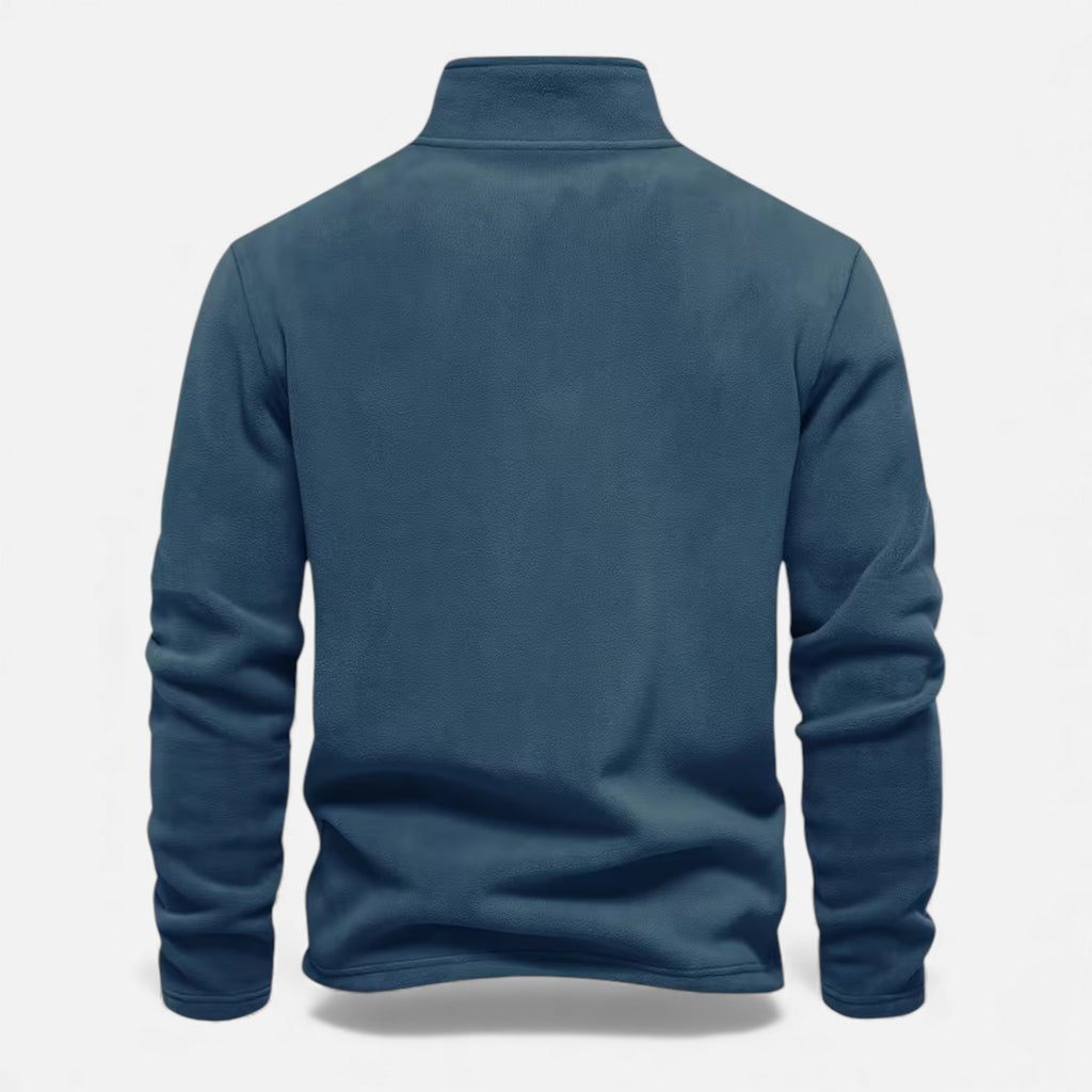 Monvéline | Men’s Lamb-Fleece Sweatshirt – Heritage Stand Collar