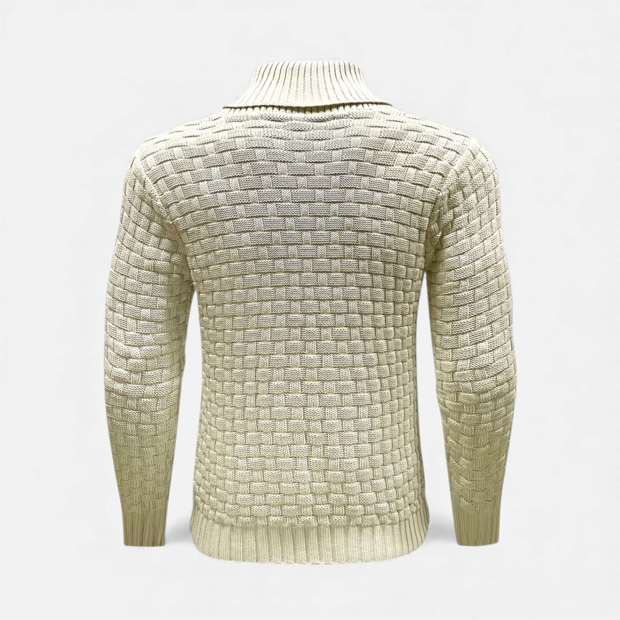 Monvéline | Men’s Waffle Knit Sweater – Classic Winter Ease