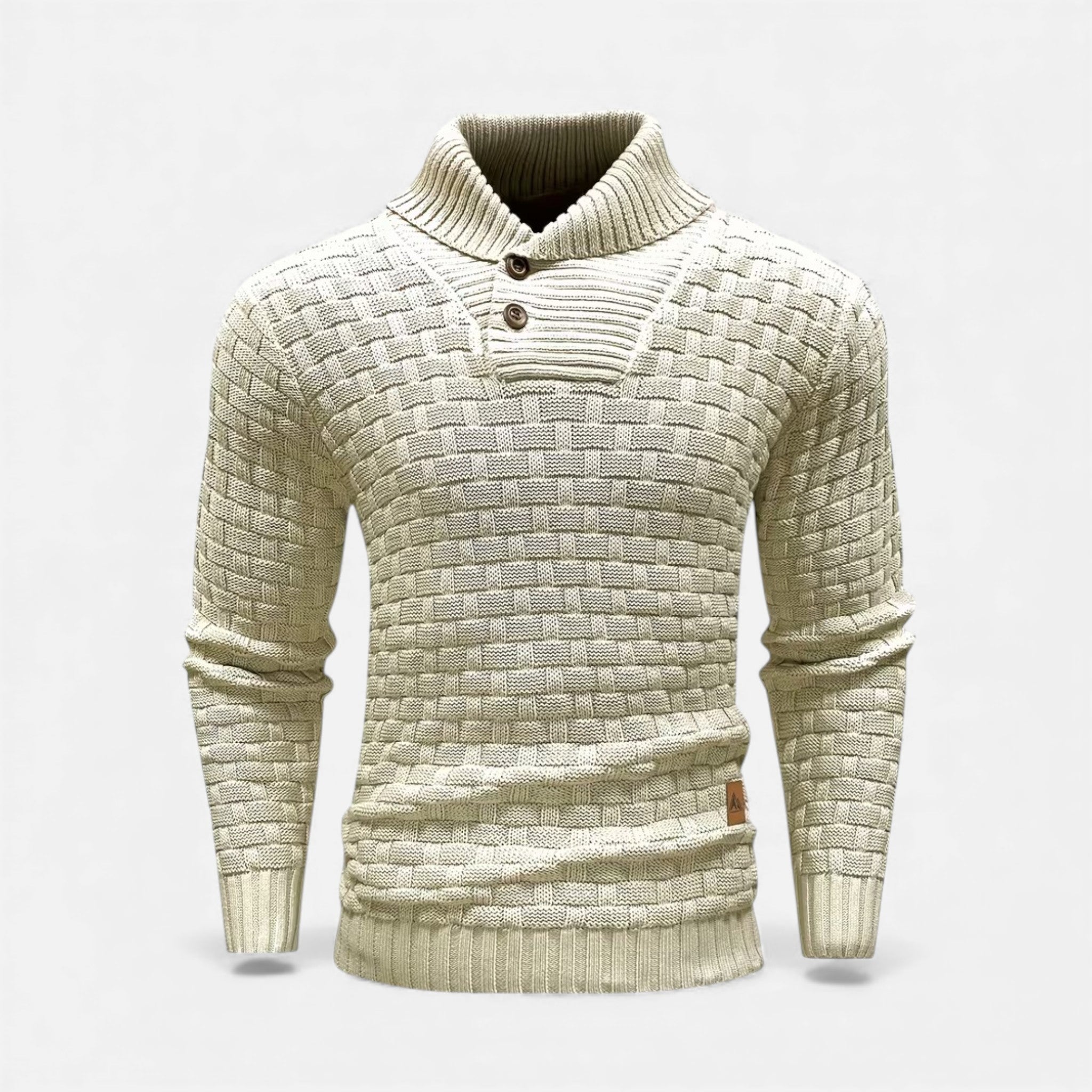 Monvéline | Men’s Waffle Knit Sweater – Classic Winter Ease
