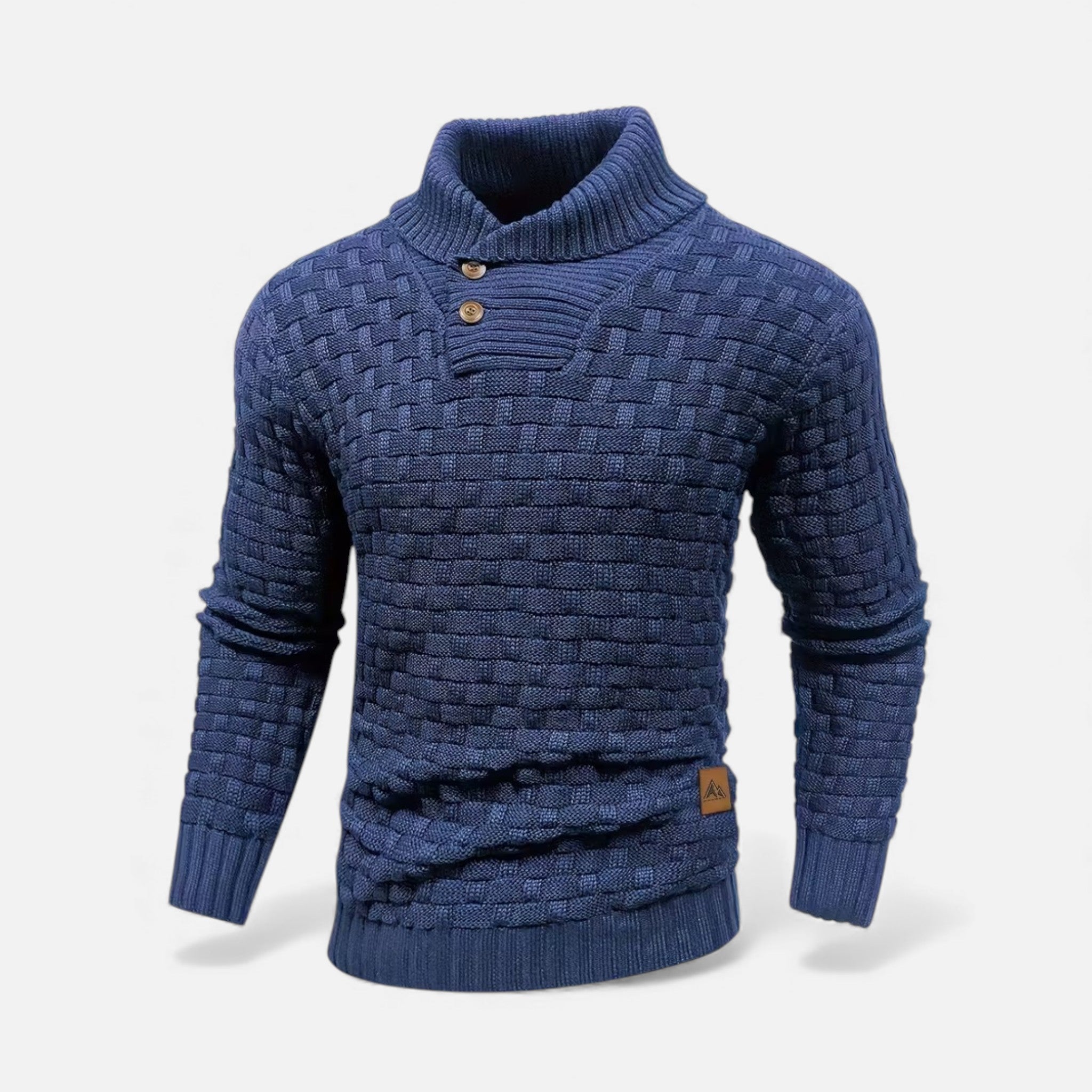Monvéline | Men’s Waffle Knit Sweater – Classic Winter Ease