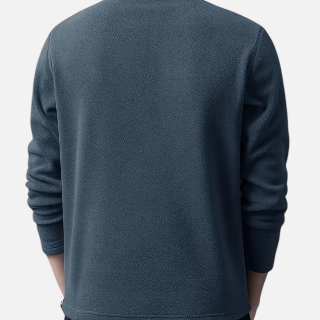 Monvéline | Men’s Lamb-Fleece Sweatshirt – Heritage Stand Collar