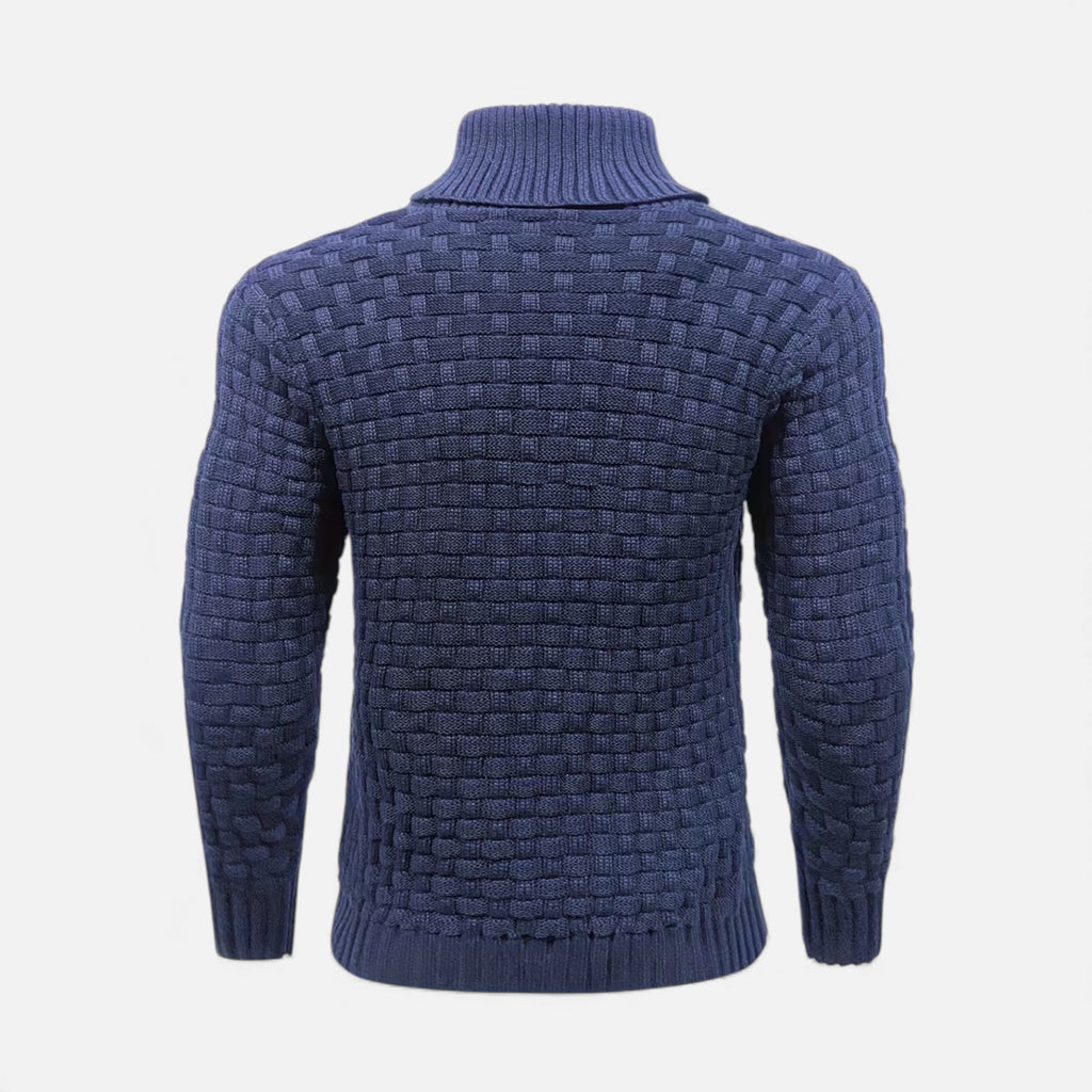 Monvéline | Men’s Waffle Knit Sweater – Classic Winter Ease