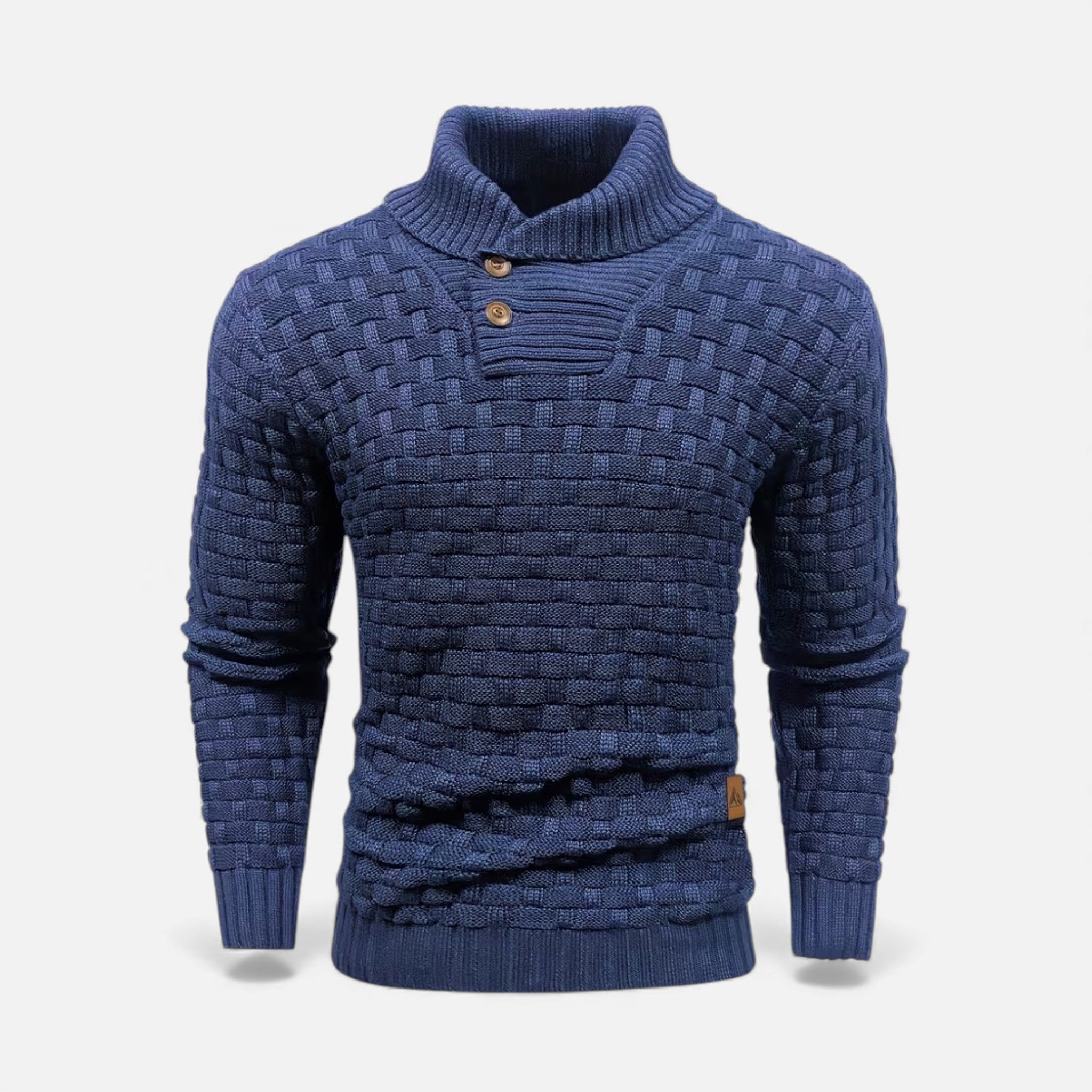Monvéline | Men’s Waffle Knit Sweater – Classic Winter Ease