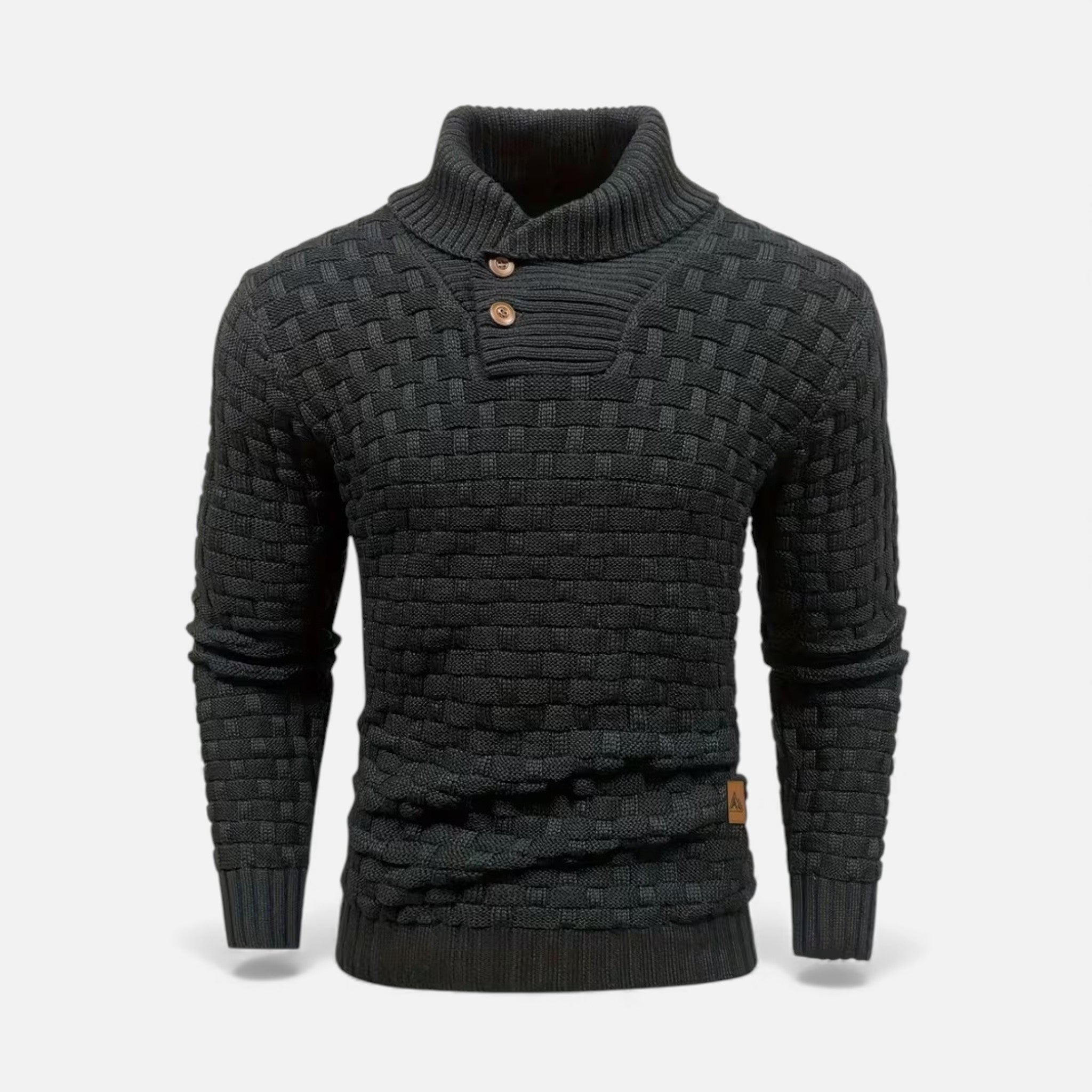 Monvéline | Men’s Waffle Knit Sweater – Classic Winter Ease