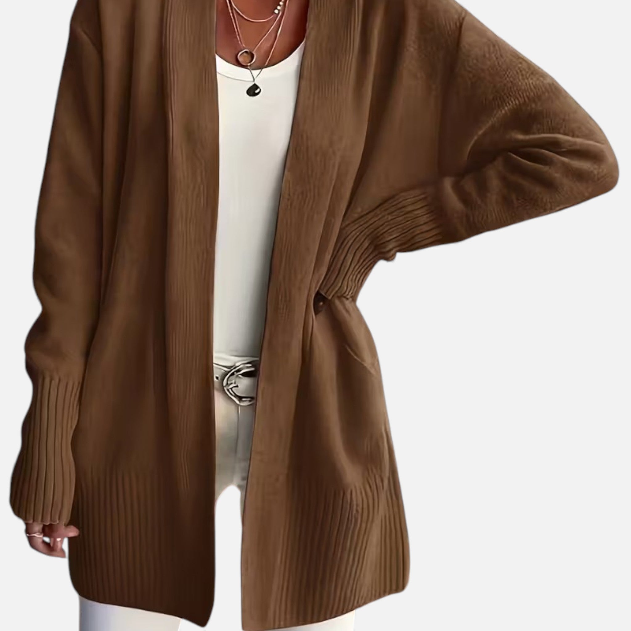 Monvéline | Women’s Knit Cardigan – Longline Everyday Elegance