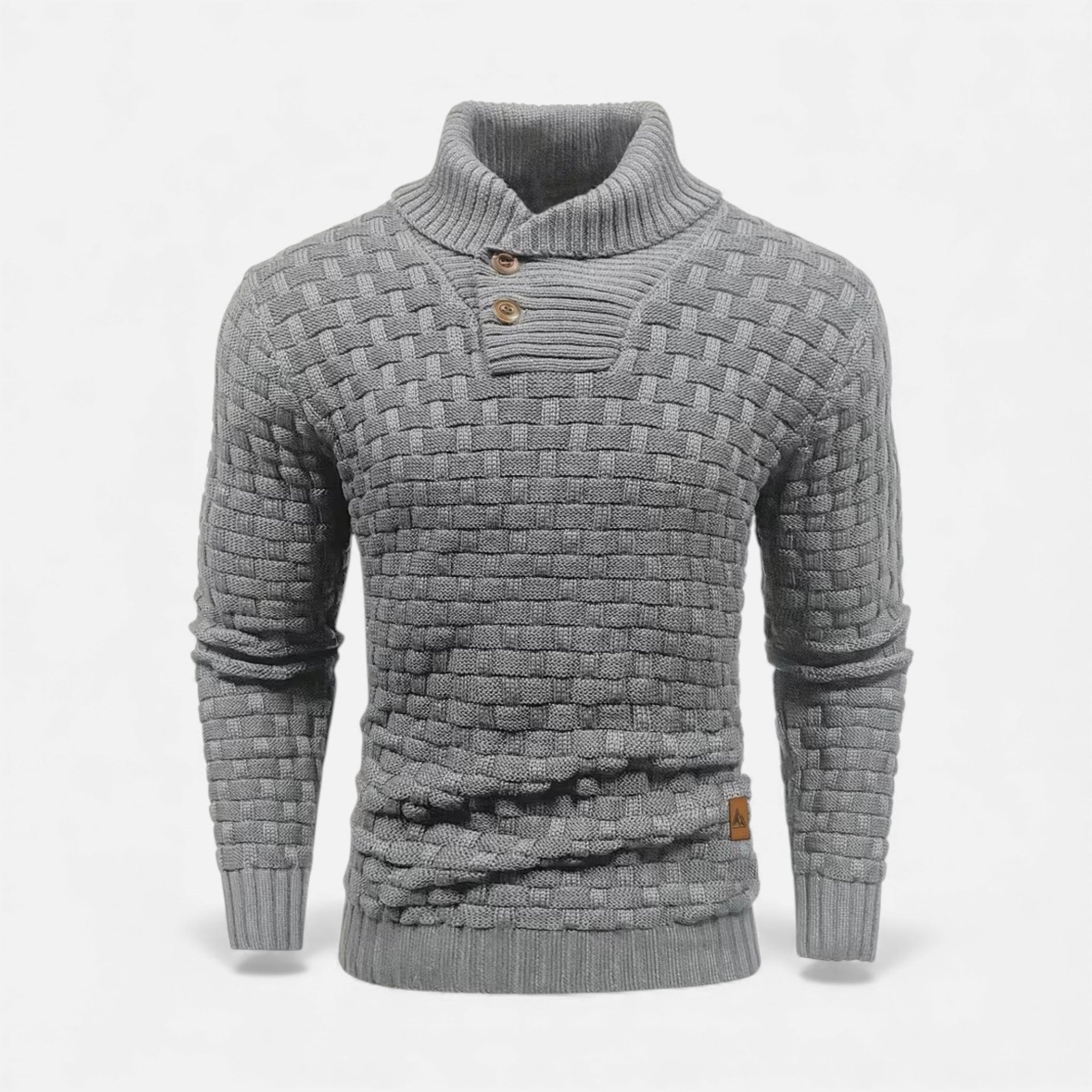 Monvéline | Men’s Waffle Knit Sweater – Classic Winter Ease